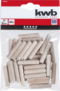 028180-300 Kwb Holzdübel-Satz, 8 x 40 mm