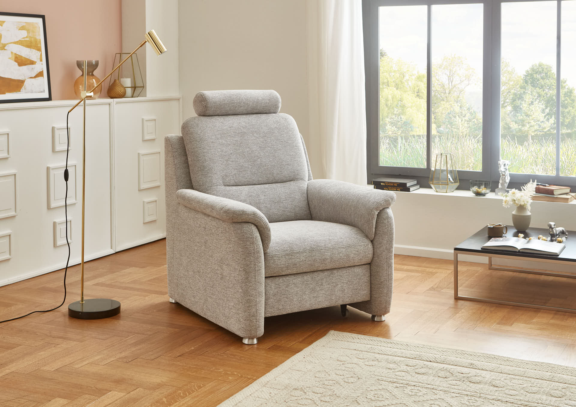 Polipol Wohnlandschaft Modell PP-HS17006 typ CanL-2,5EL-RE-2R, Stellfläche ca. 169-205 x 337 x 242 cm