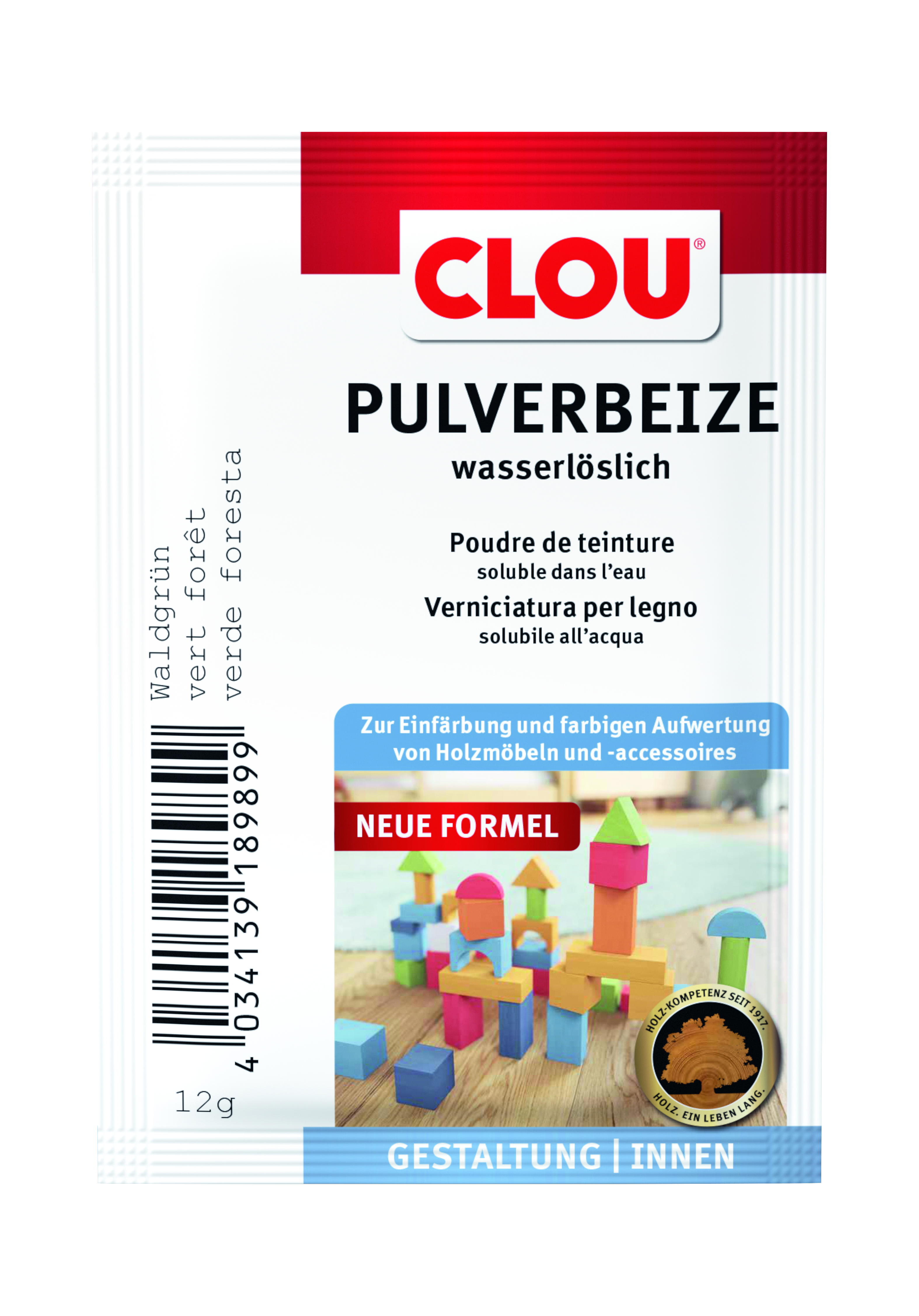 Clou Pulverbeize, Waldgrün, 12 g