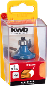 Kwb Hartmetall-Abrundfräser, 32 mm