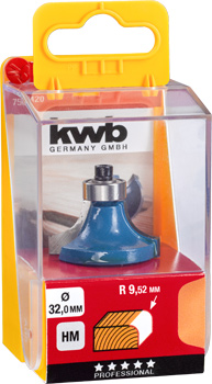 756420-301 Kwb Hartmetall-Abrundfräser, 32 mm