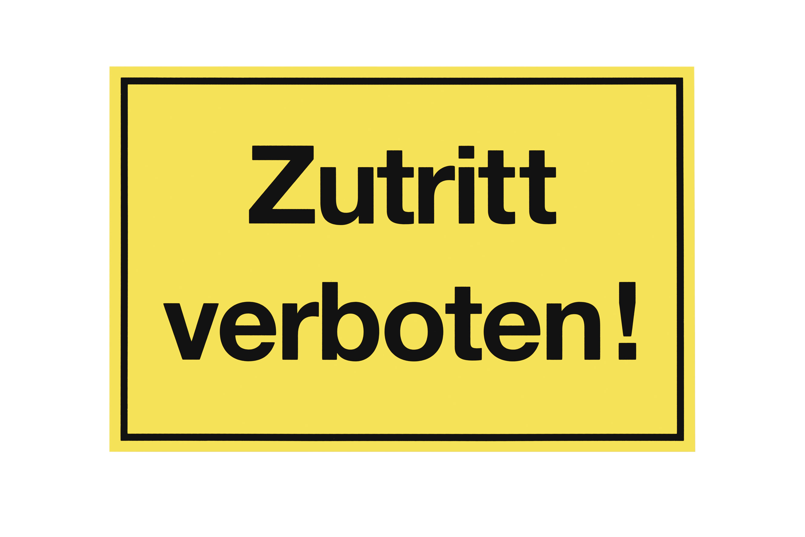 Metafranc Hinweisschild, "Zutritt verboten" Metafranc Hinweisschild, "Zutritt verboten"