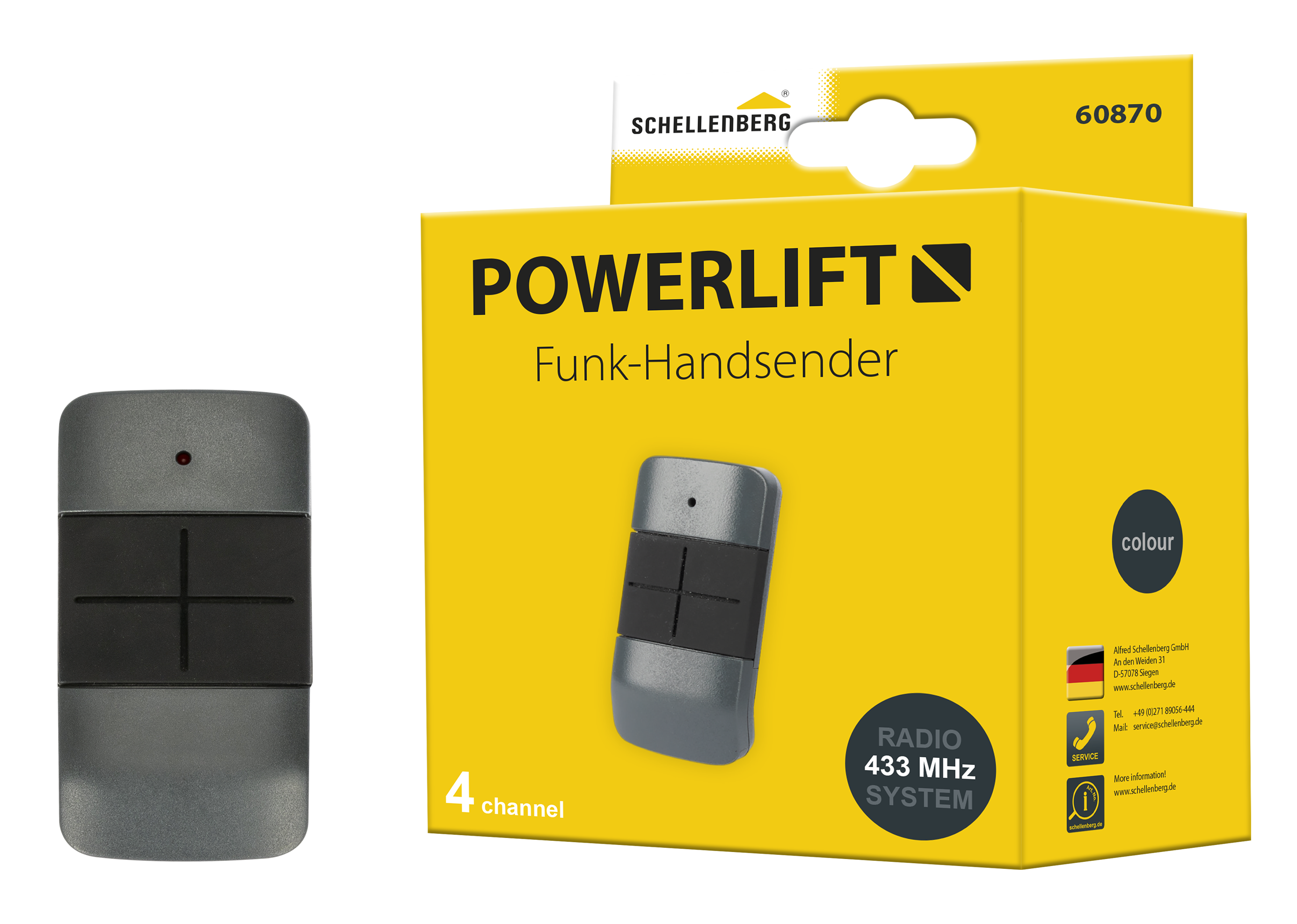 Schellenberg Handsender Powerlift 4 Kanal