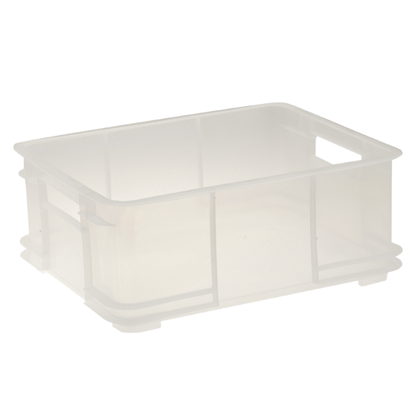 keeeper Transportbox mit Tragegriffen, Euro-Box L, Polypropylen, 20 l, Bruno, Transparent keeeper Transportbox mit Tragegriffen, Euro-Box L, Polypropylen, 20 l, Bruno, Transparent