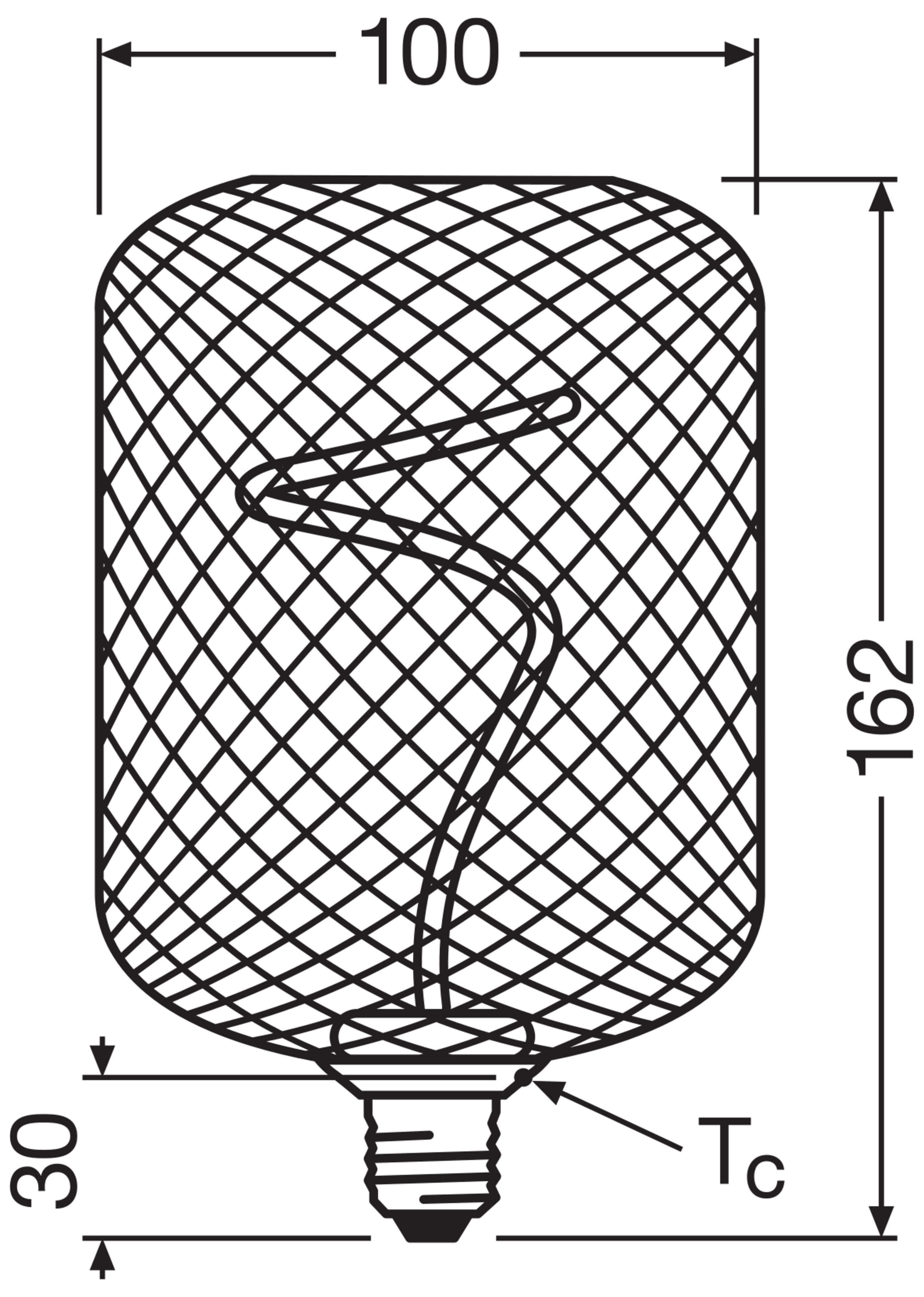 Osram LED Leuchte Quadrat, gold, warmweiß, E27