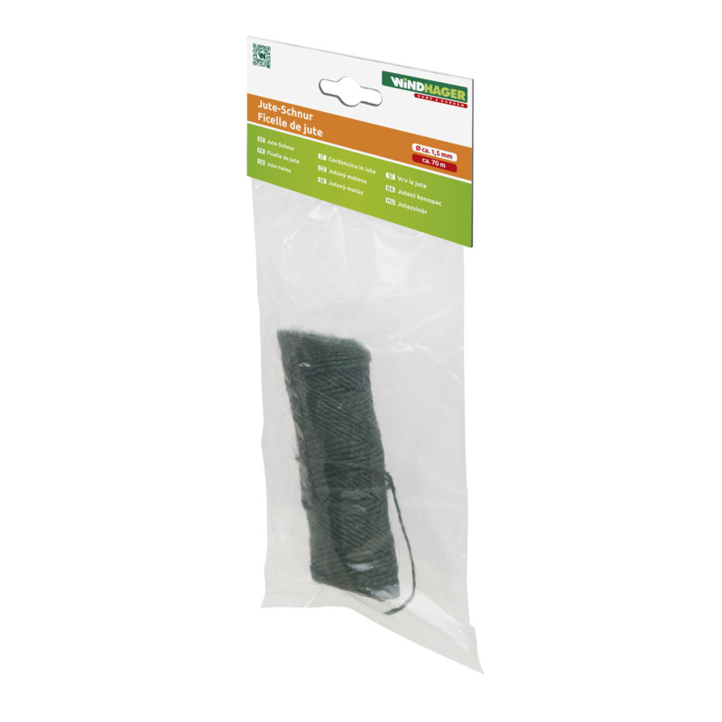 Windhager Jute-Gartenschnur, 70 m, 1,5 mm, grün Windhager Jute-Gartenschnur, 70 m, 1,5 mm, grün