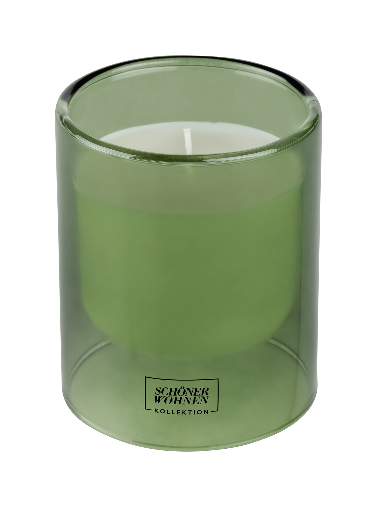 Schöner Wohnen Duftkerze L, Basilikum – Mandarine, Grün