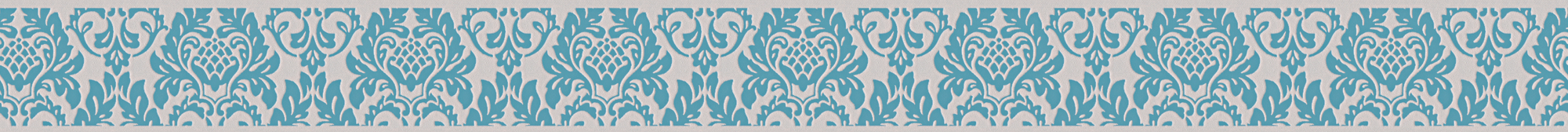 A.S. Création selbstklebende Bordüre, ornamentmuster türkis grau – barock stil dekor A.S. Création selbstklebende Bordüre, ornamentmuster türkis grau – barock stil dekor