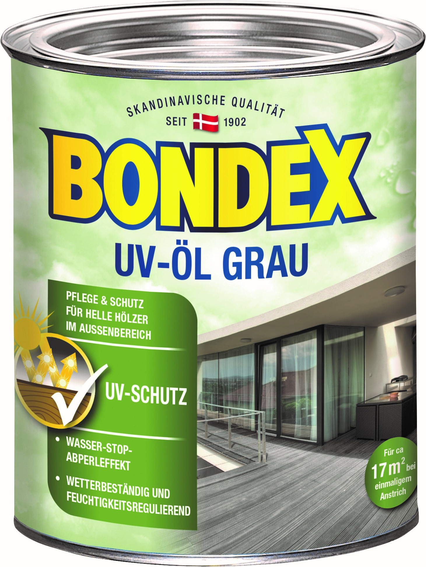 Bondex UV-Öl Universal Grau, 750ml