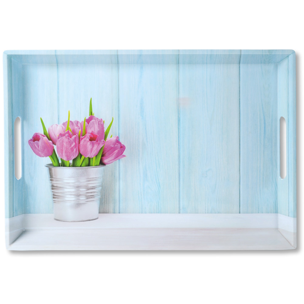 Kesper Serviertablett, Motiv: Tulpen, 50 x 35 x 4,5 cm Kesper Serviertablett, Motiv: Tulpen, 50 x 35 x 4,5 cm