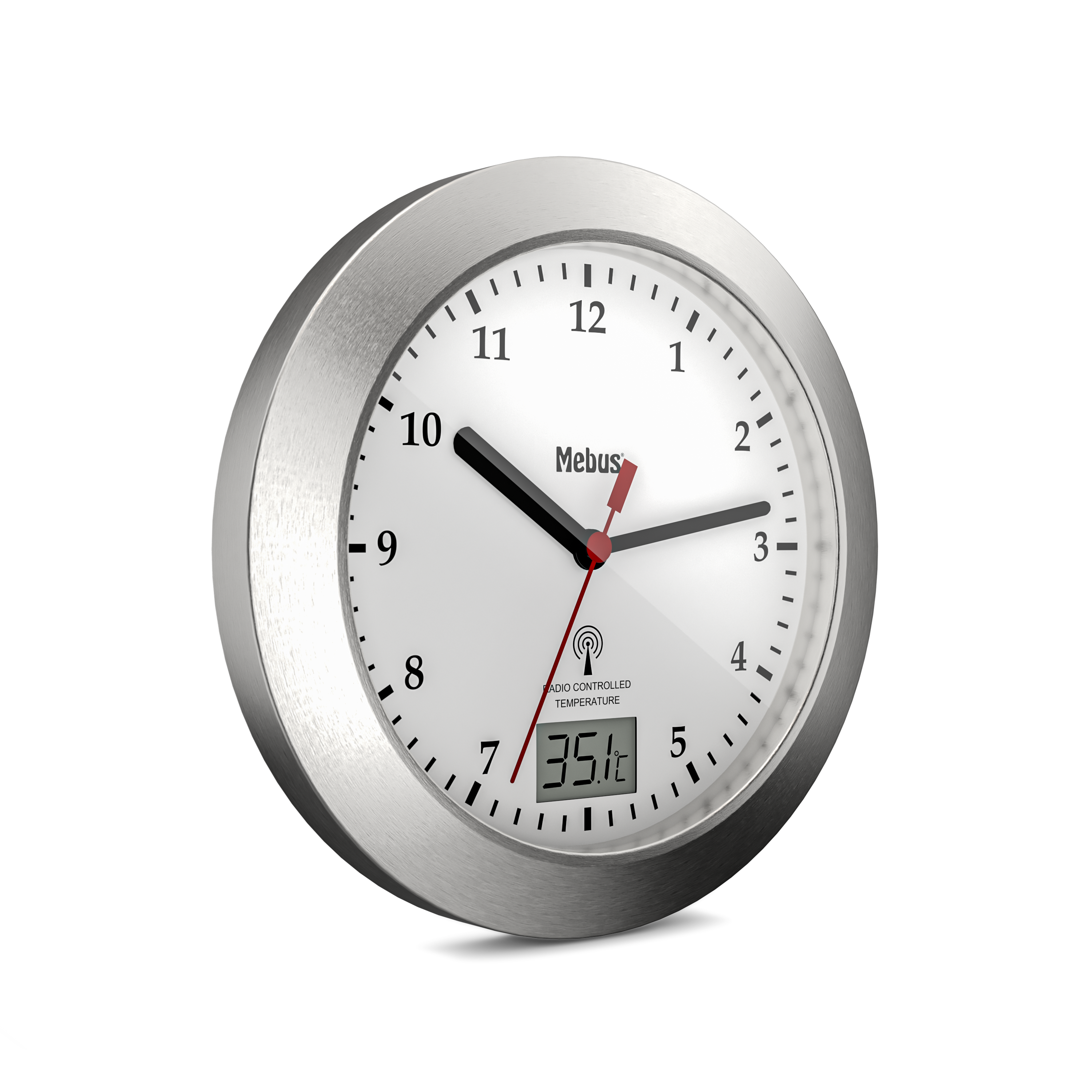 Mebus Funk-Wanduhr, Ø 17 x 17 cm x 6 cm Mebus Funk-Wanduhr, Ø 17 x 17 cm x 6 cm