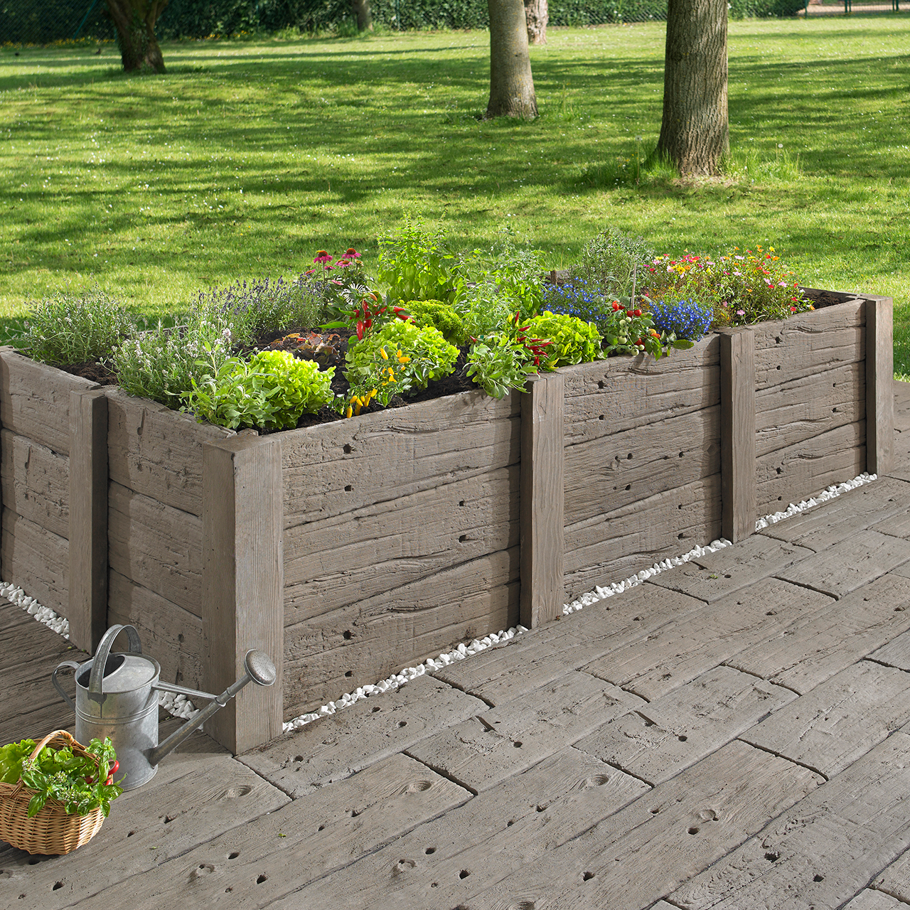 697206_Szene1 Kann Gartenschwelle Antik, 90 x 25 x 4 cm