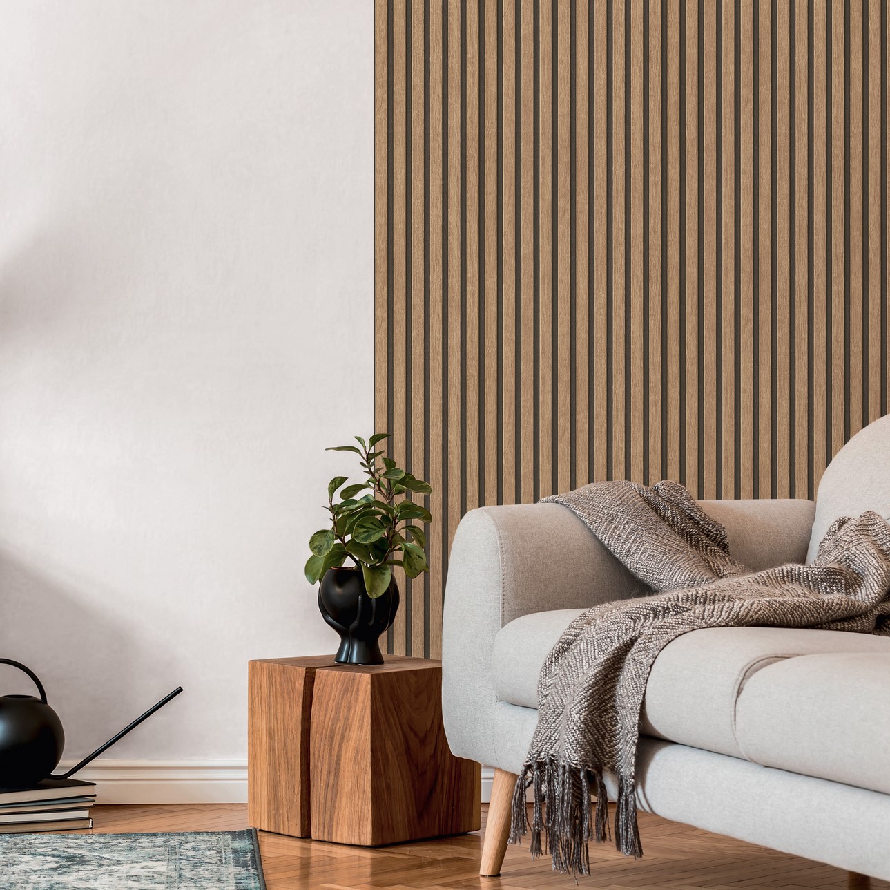 AS Creation Vliestapete 39109-1, Holzpaneele, 10,05 x 0,53 m, beige