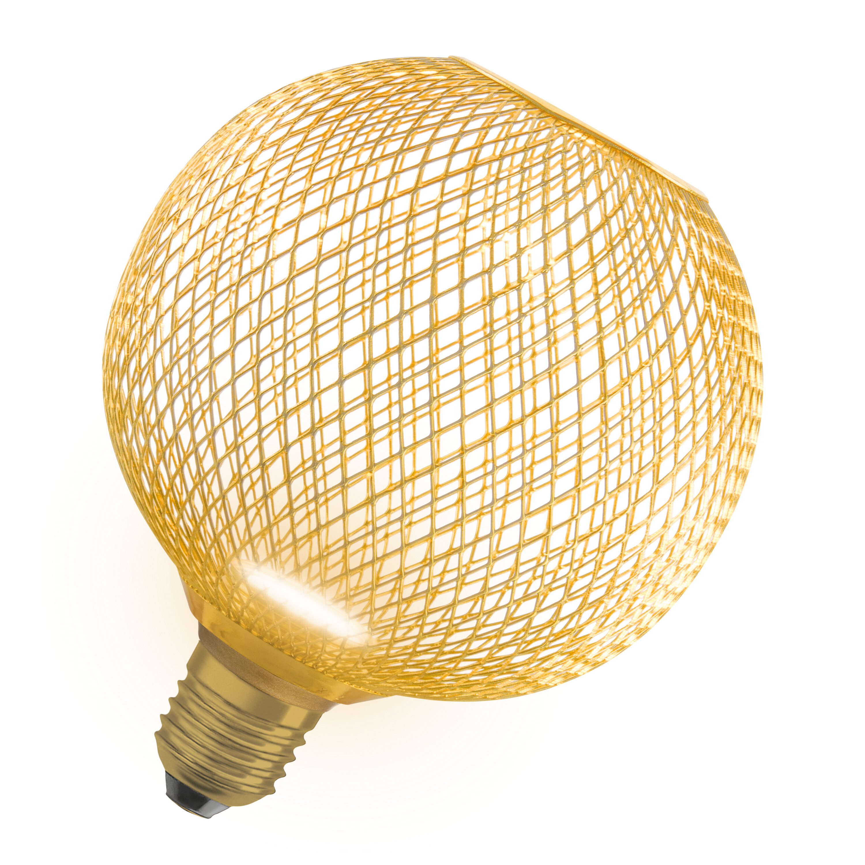 Osram LED Flatlampe 125 mm, gold, warmweiß, E27