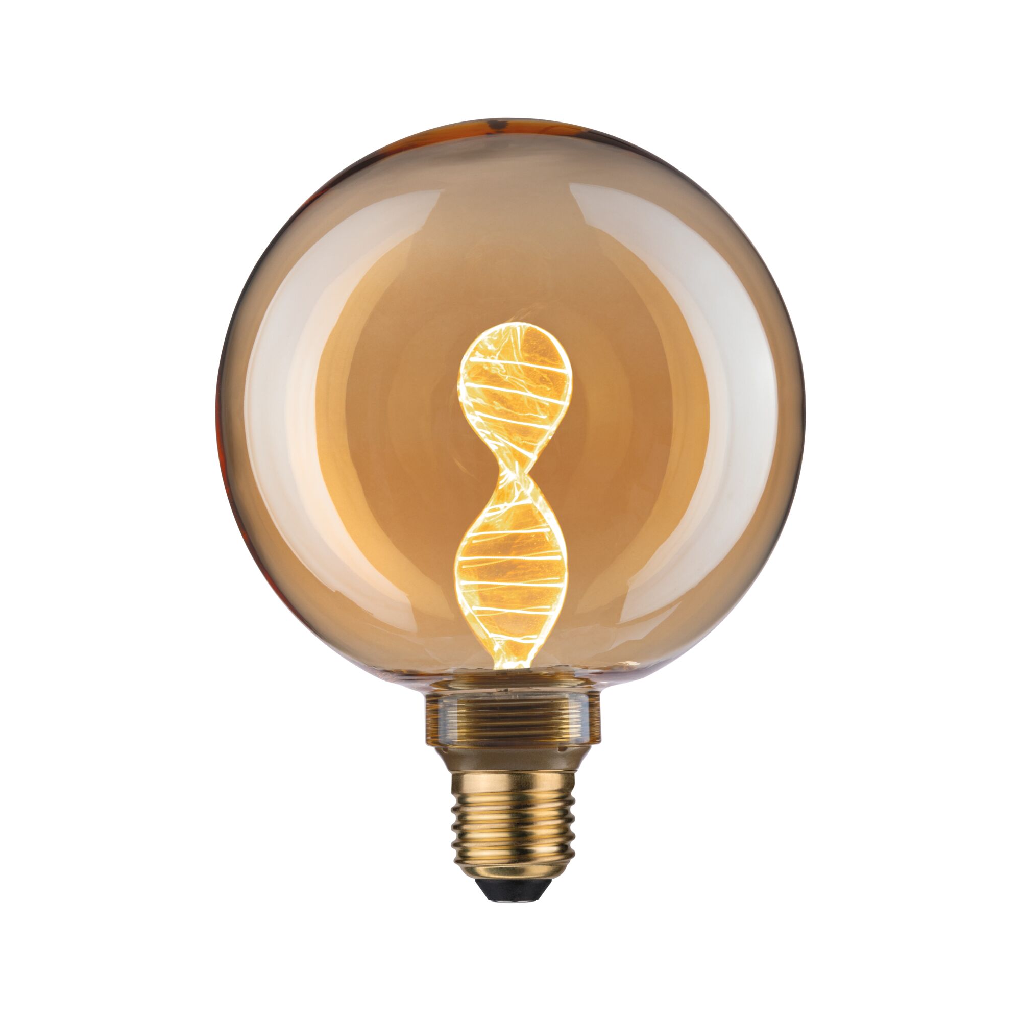 Paulmann LED G125 Inner Glow Helix, 180lm, E27, gold, 1800K Paulmann LED G125 Inner Glow Helix, 180lm, E27, gold, 1800K