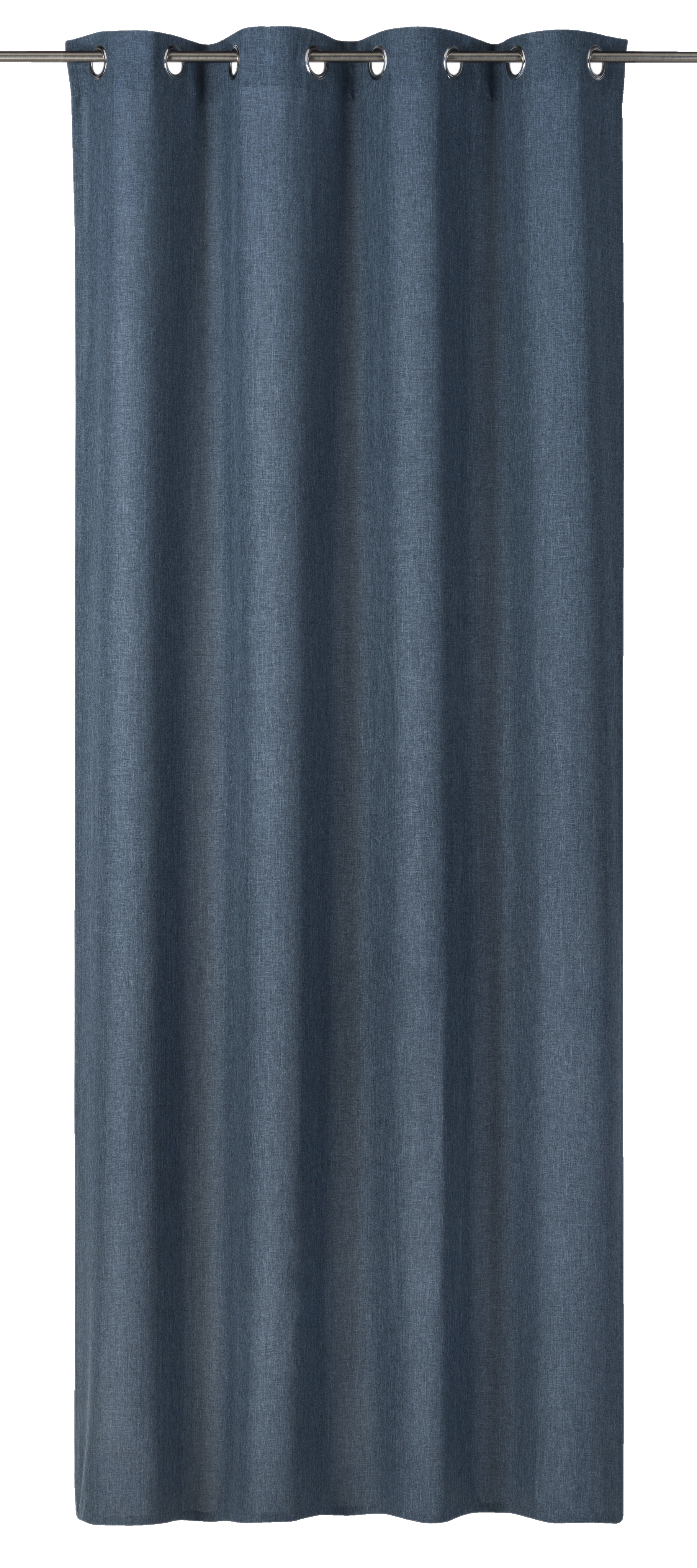 Elbersdrucke Ösenschal Lino 01, petrol, 140 x 255 cm