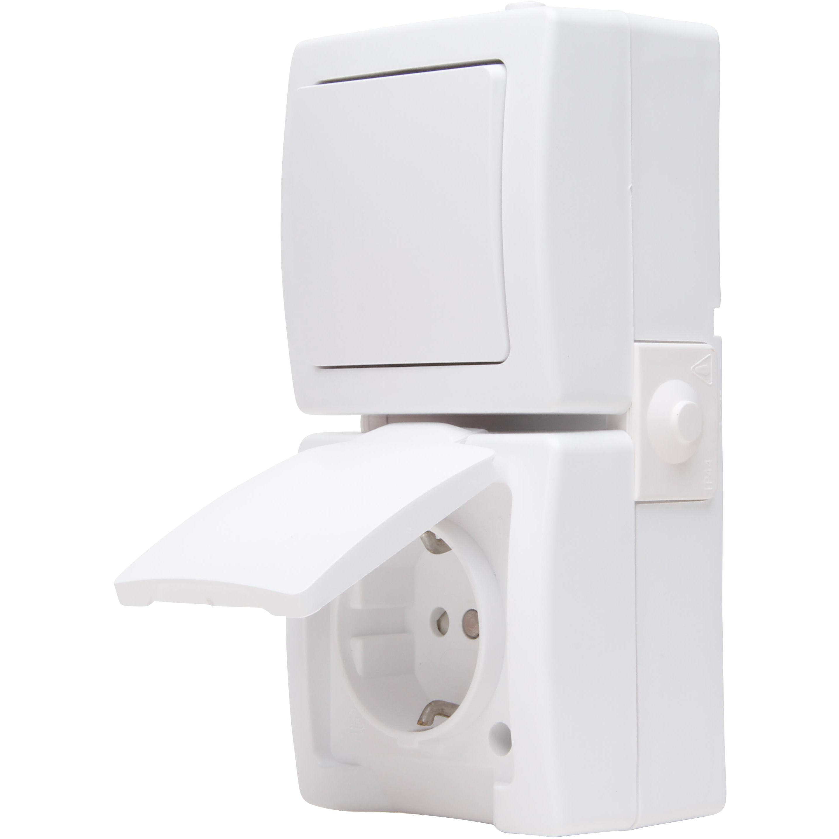 Kopp NAUTIC Aus-/Wechselschalter-Steckdosenkombination Kopp NAUTIC Aus-/Wechselschalter-Steckdosenkombination