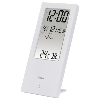 Hama Thermometer/Hygrometer "TH-140", mit Wetterindikator, Weiß Hama Thermometer/Hygrometer "TH-140", mit Wetterindikator, Weiß