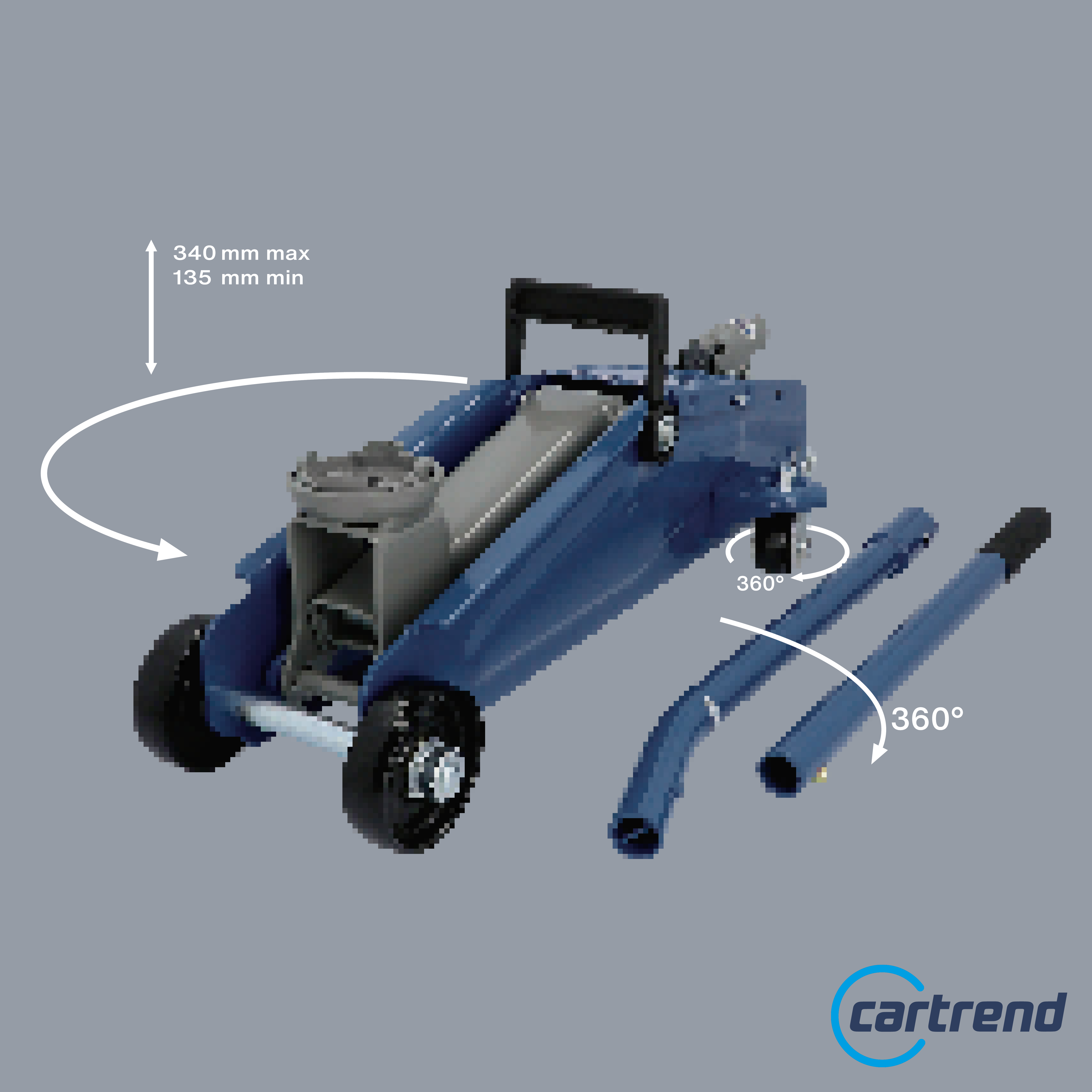 Cartrend Rangierwagenheber hydraulisch 2 t