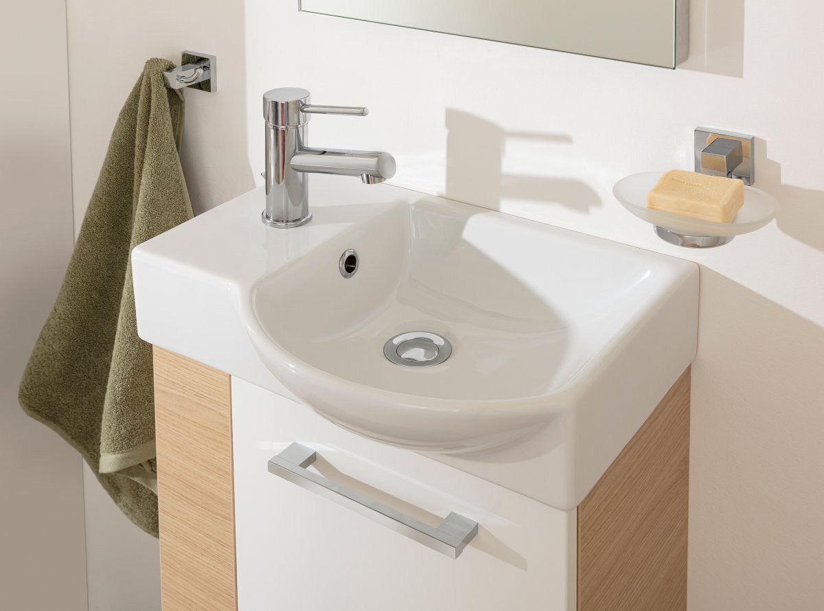 Fackelmann Handwaschbecken GästeWC, 455 x 145 x 320 mm, weiß