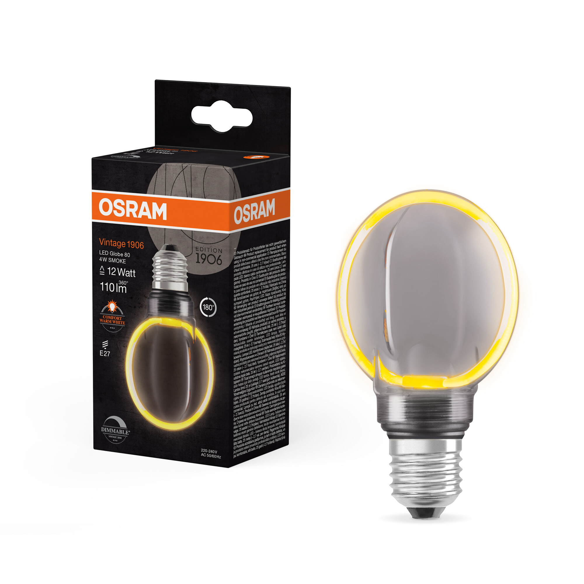 Osram Vintage 1906 LED Lampe O-Form, warmweiß