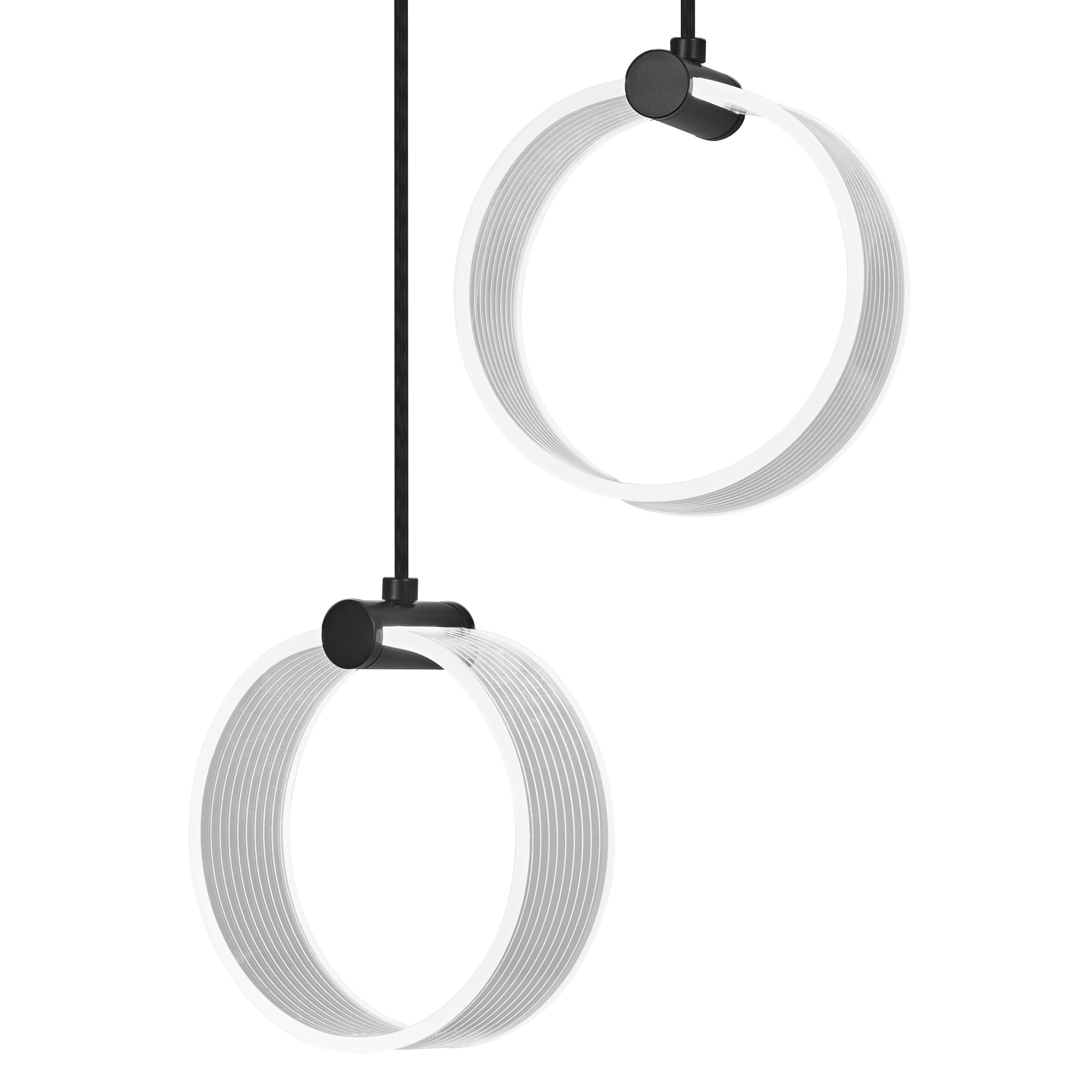 Osram Decor Runde Pendelleuchte, 2 Pendel, 14W, schwarz