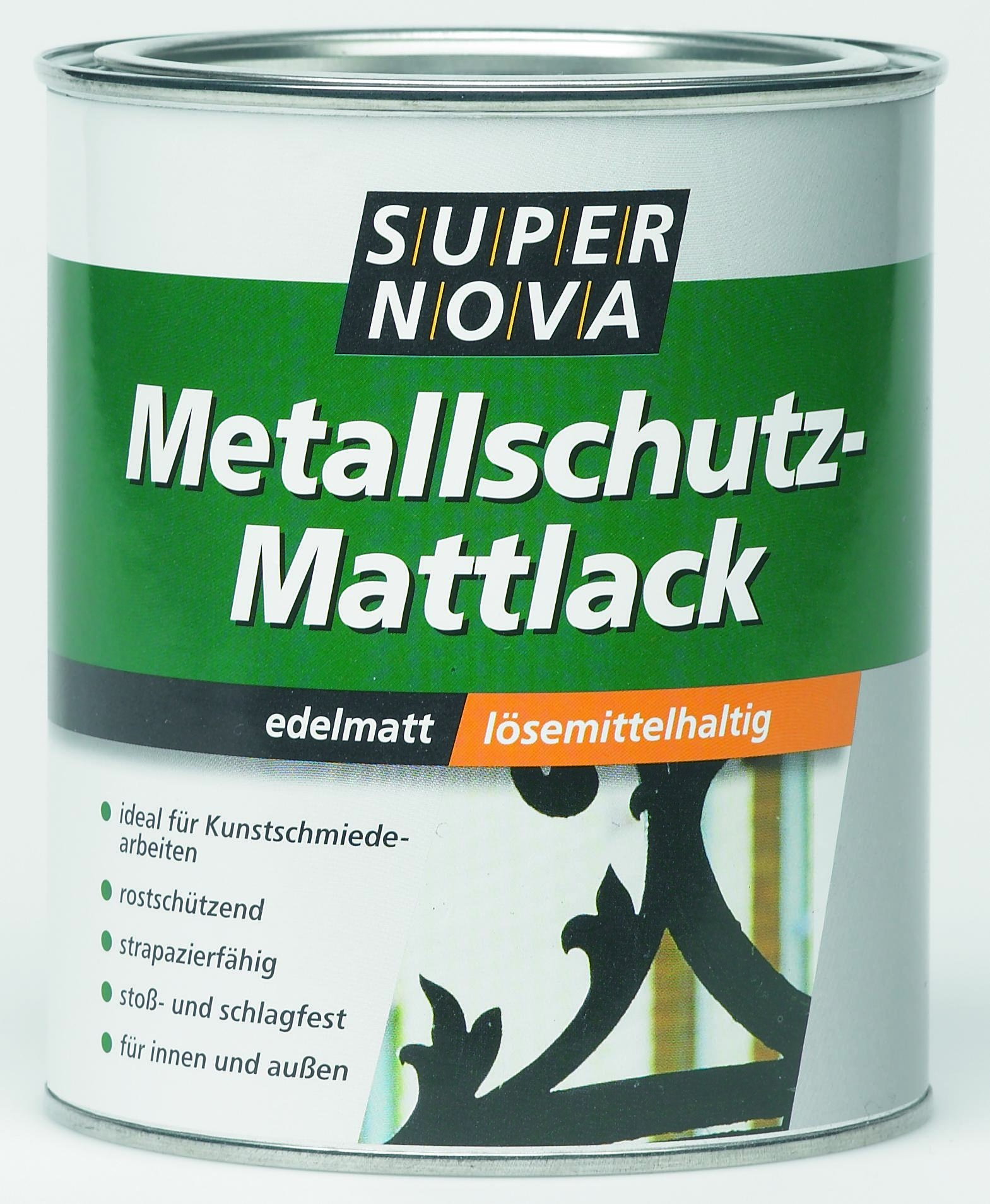 Meffert Super Nova Metallschutzlack, Schwarz matt