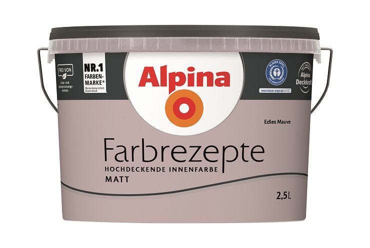 Alpina Farbrezepte Edles Mauve, 2,5L