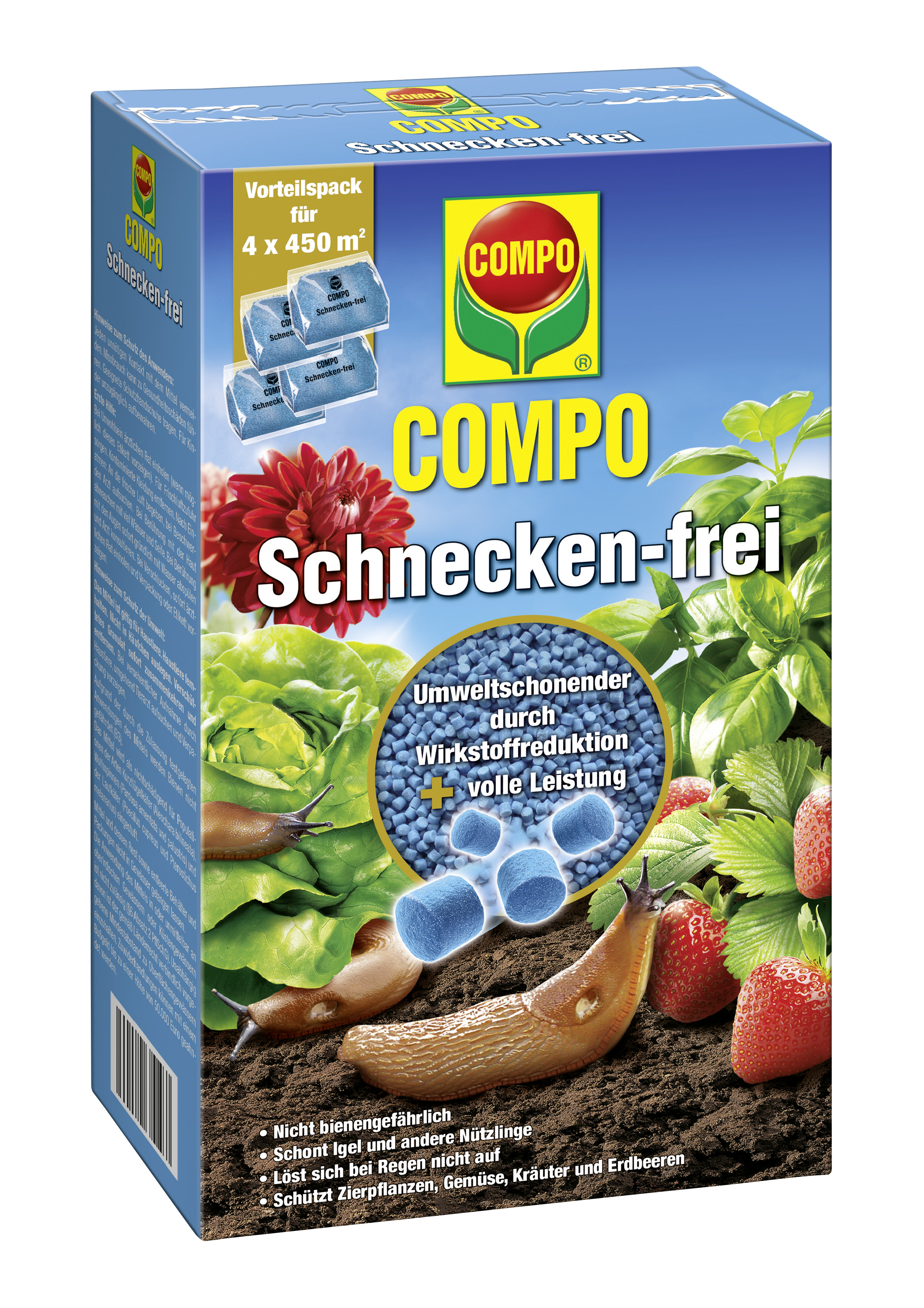 Compo Schnecken-frei, 4 x 225 g Vorteilspack