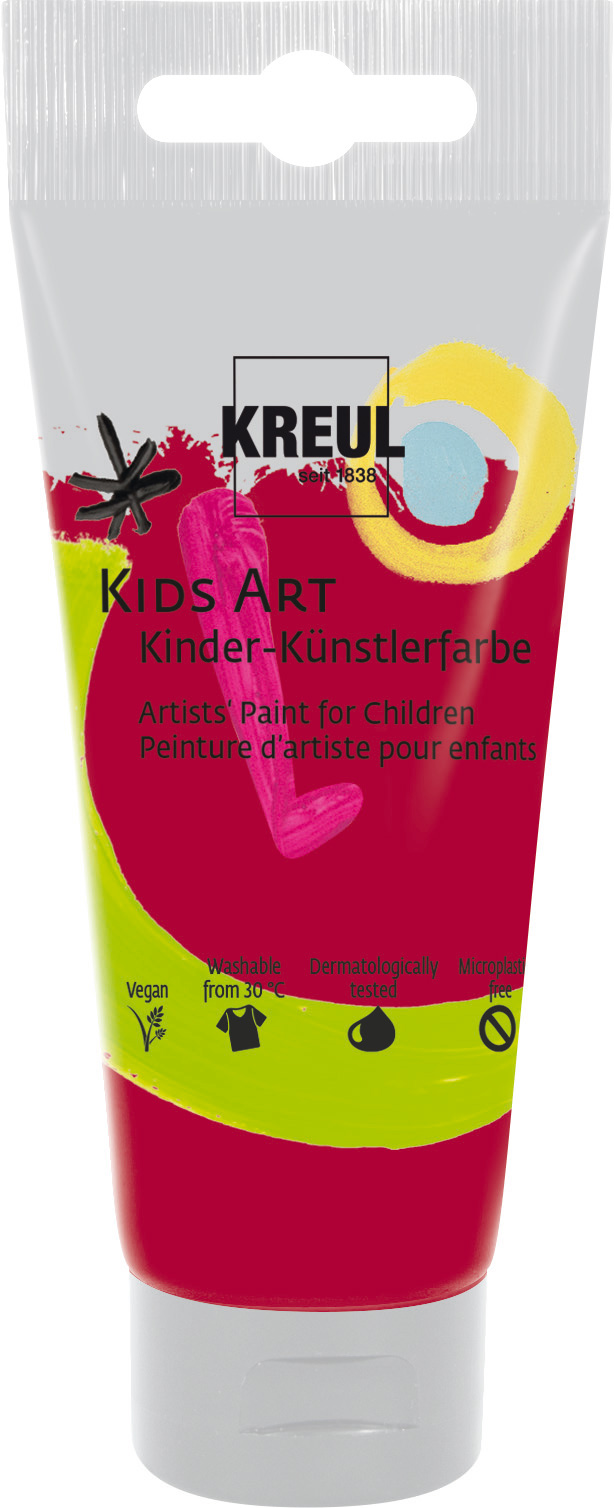Kreul Kids Art Kinder-Künstlerfarbe Rubinrot, 75 ml