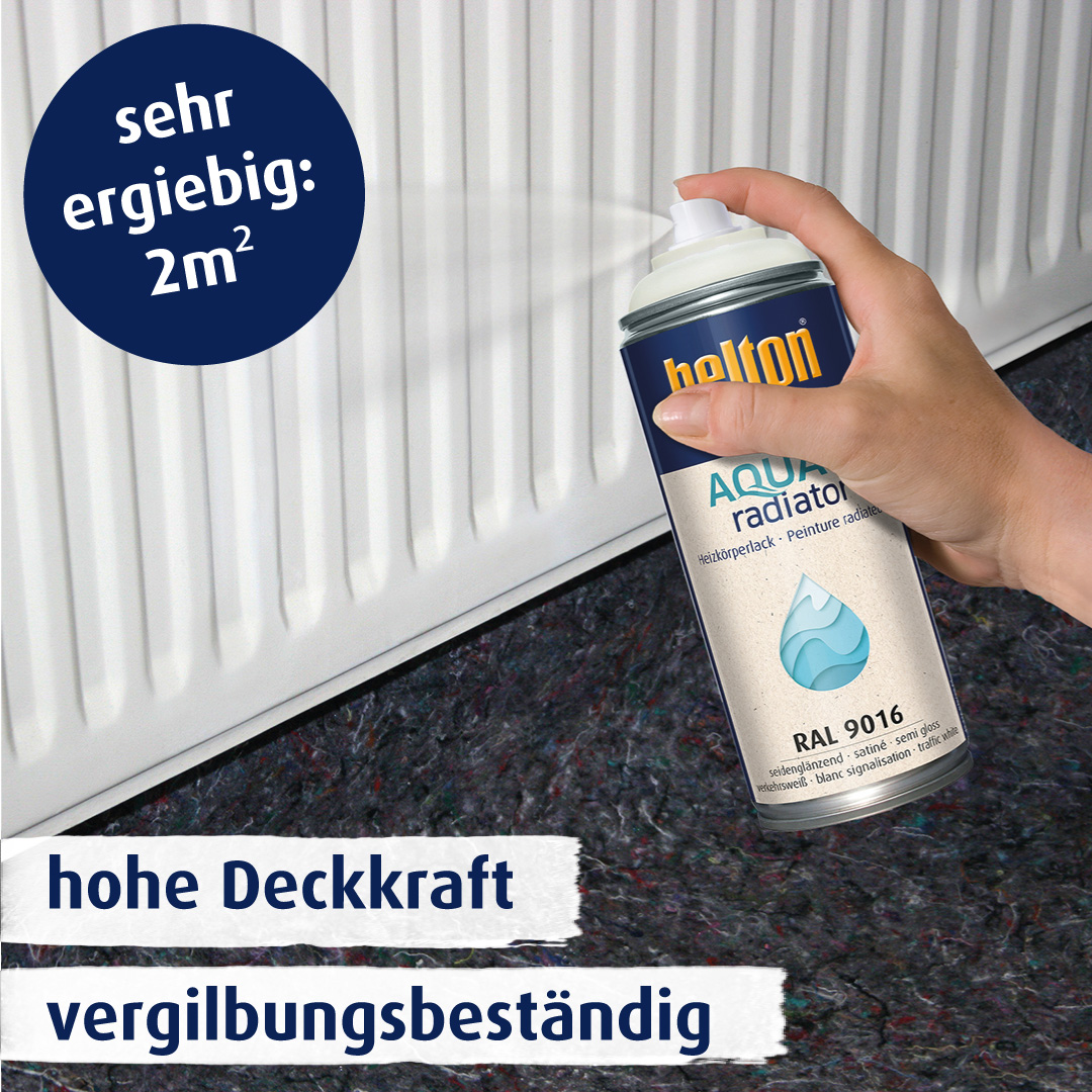 belton free Heizkörperlack seidenglänzend, 400ml