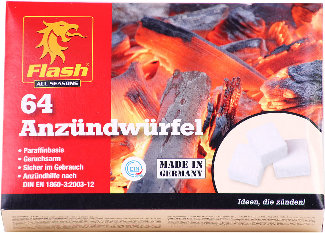 Boomex Flash Anzündwürfel, 64 Stück