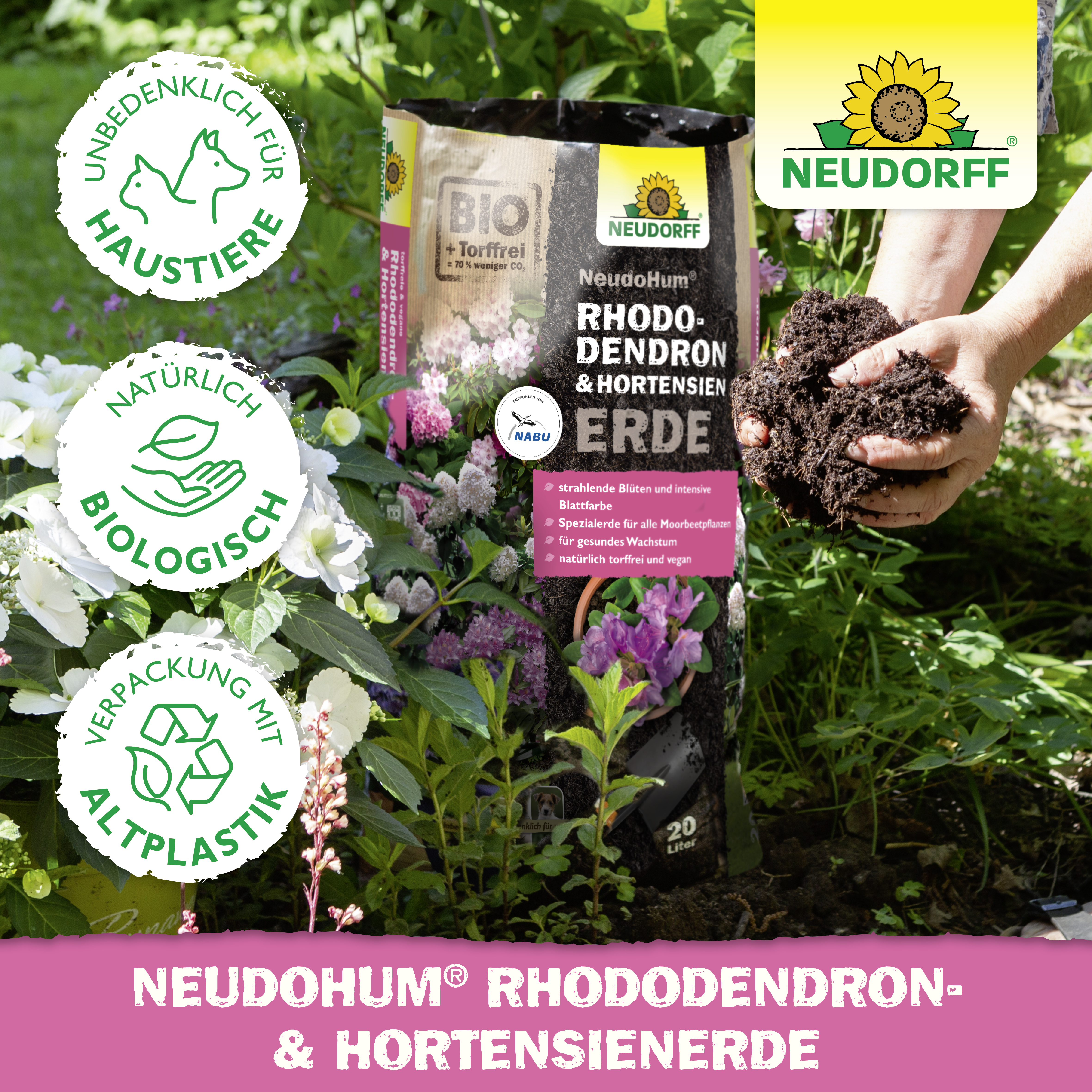 Neudorff Rhododendron- und Hortensienerde, 40 l