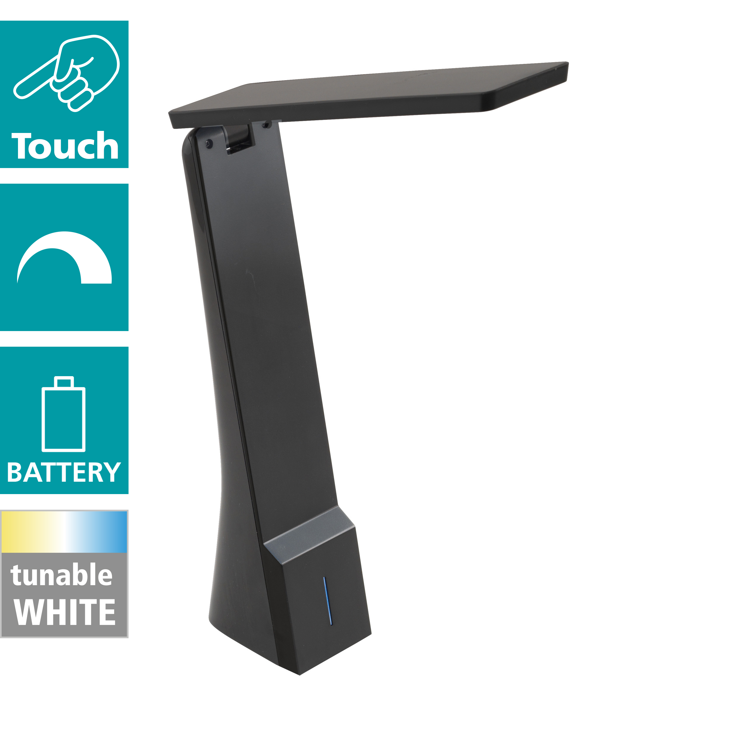 383327_97045_10YHX4f0ehPotLr EGLO TISCHLEUCHTE 1,8W LASECA TOUCHDIMMER SCHWARZ
