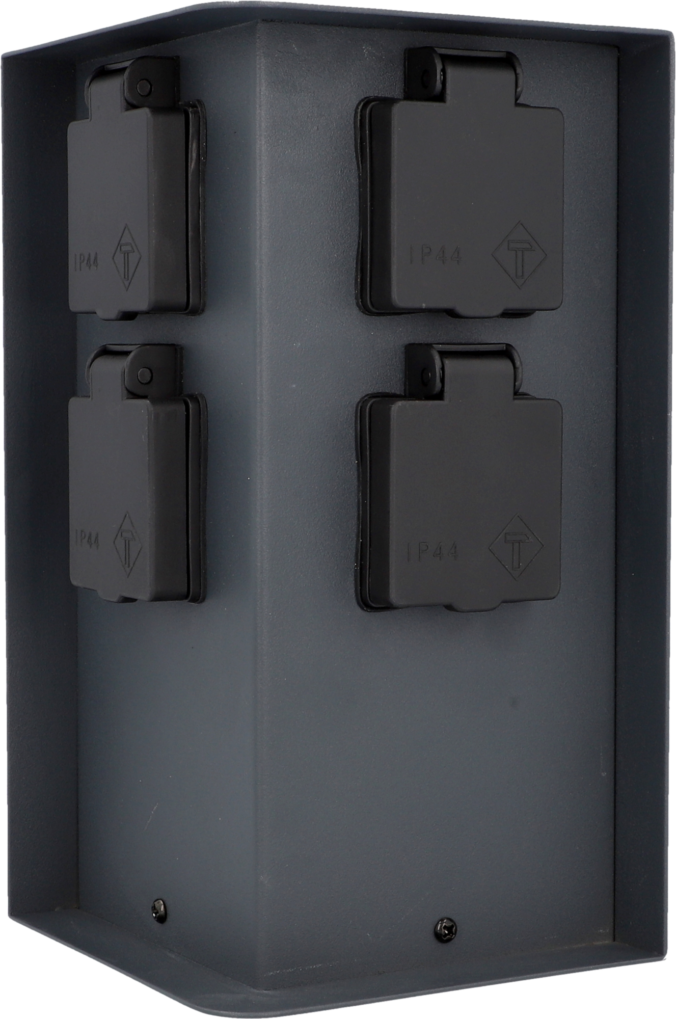 Unitec Steckdosensäule Edelstahl IP44 mit 4 Std. Unitec Steckdosensäule Edelstahl IP44 mit 4 Std.