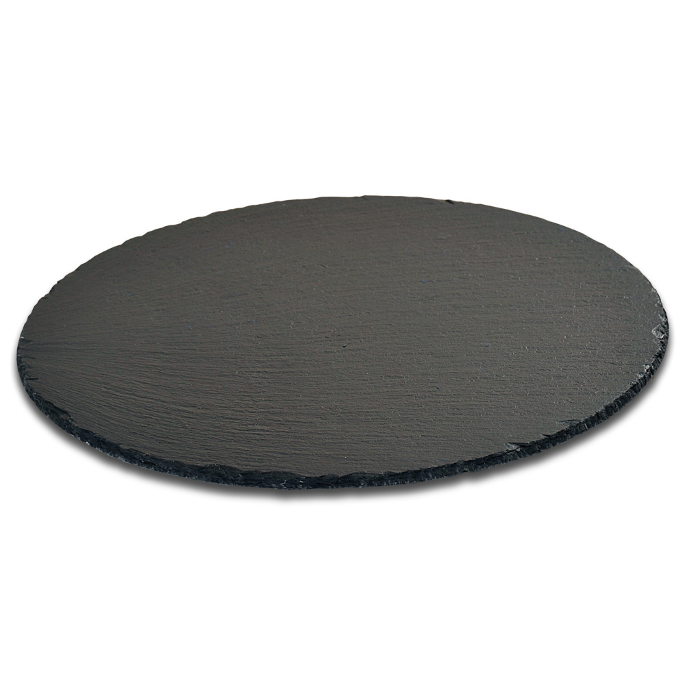 Kesper Buffet-Platte aus Schiefer, rund, Ø 35,5 cm