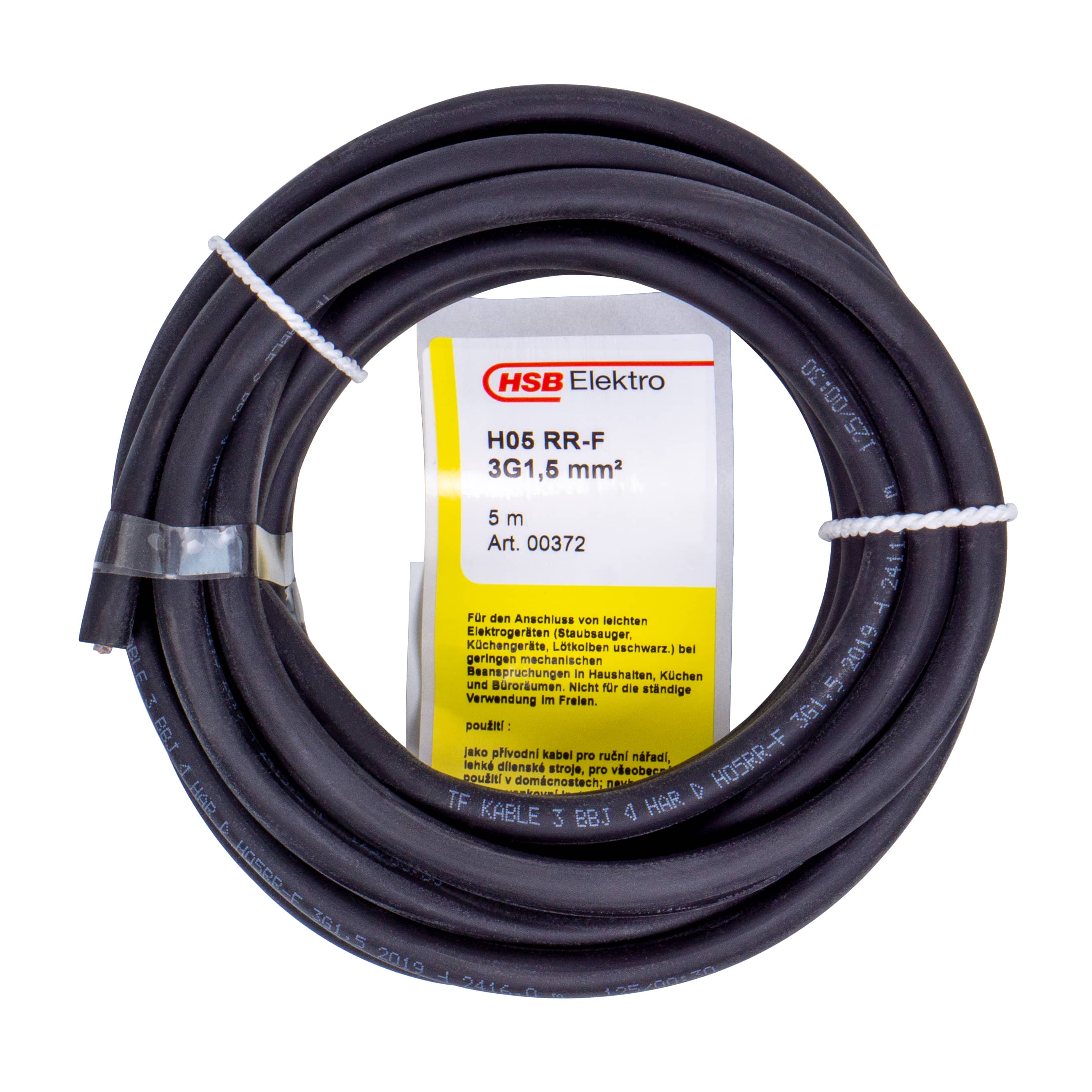 370414IedrD8Ng9t8tk GUMMILEITUNG H05RR-F 3G1,5MM²,5M,SW