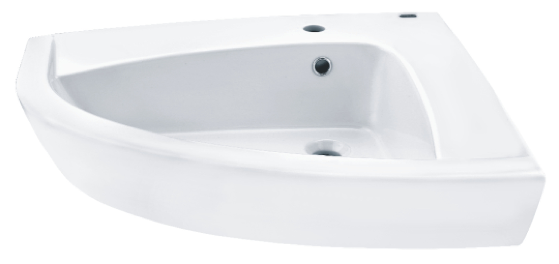   NEW DAY ECK-WASCHTISCH 70CM LINKS WEISS