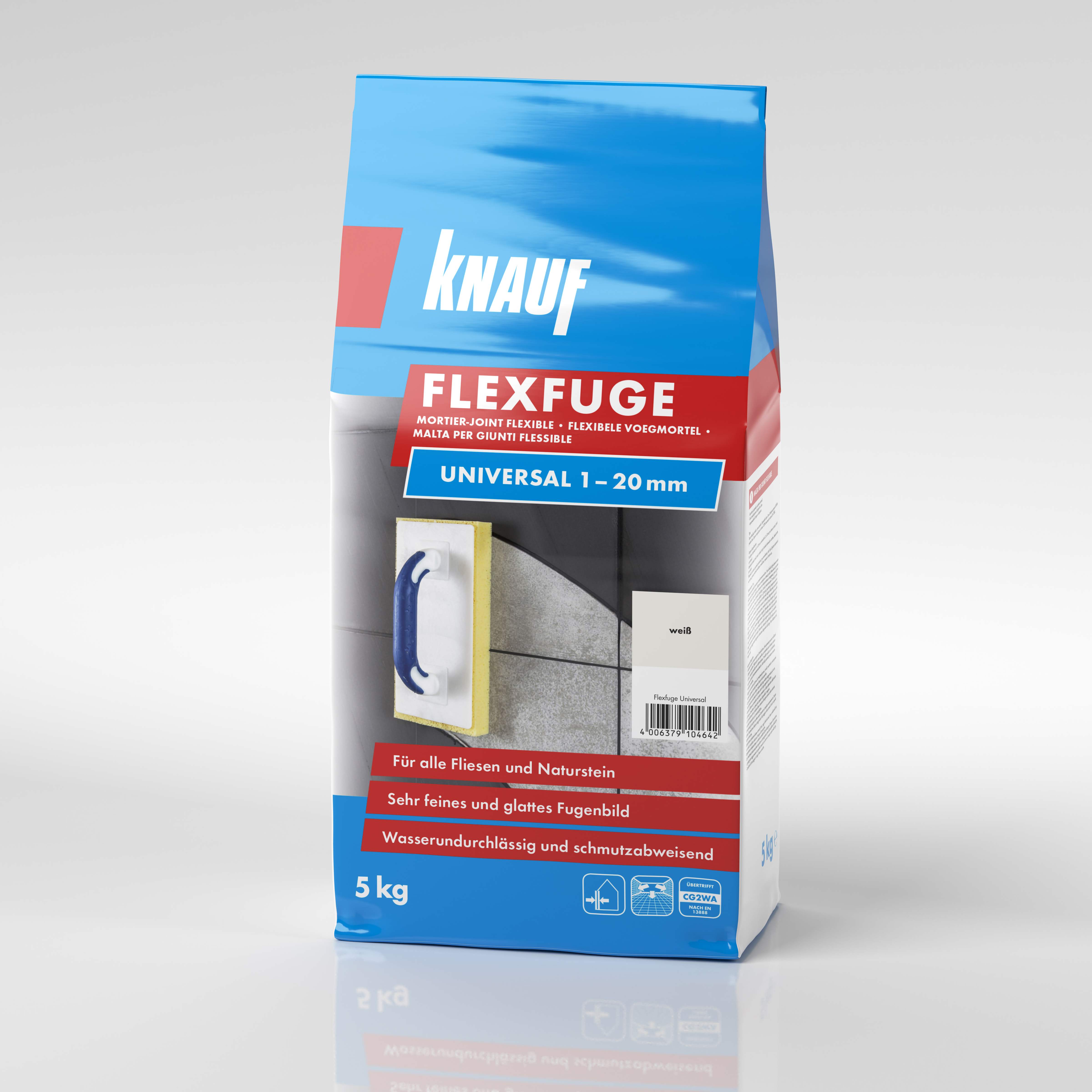 Knauf Flexfuge Univ. weiß, 5 kg D/F/NL/I