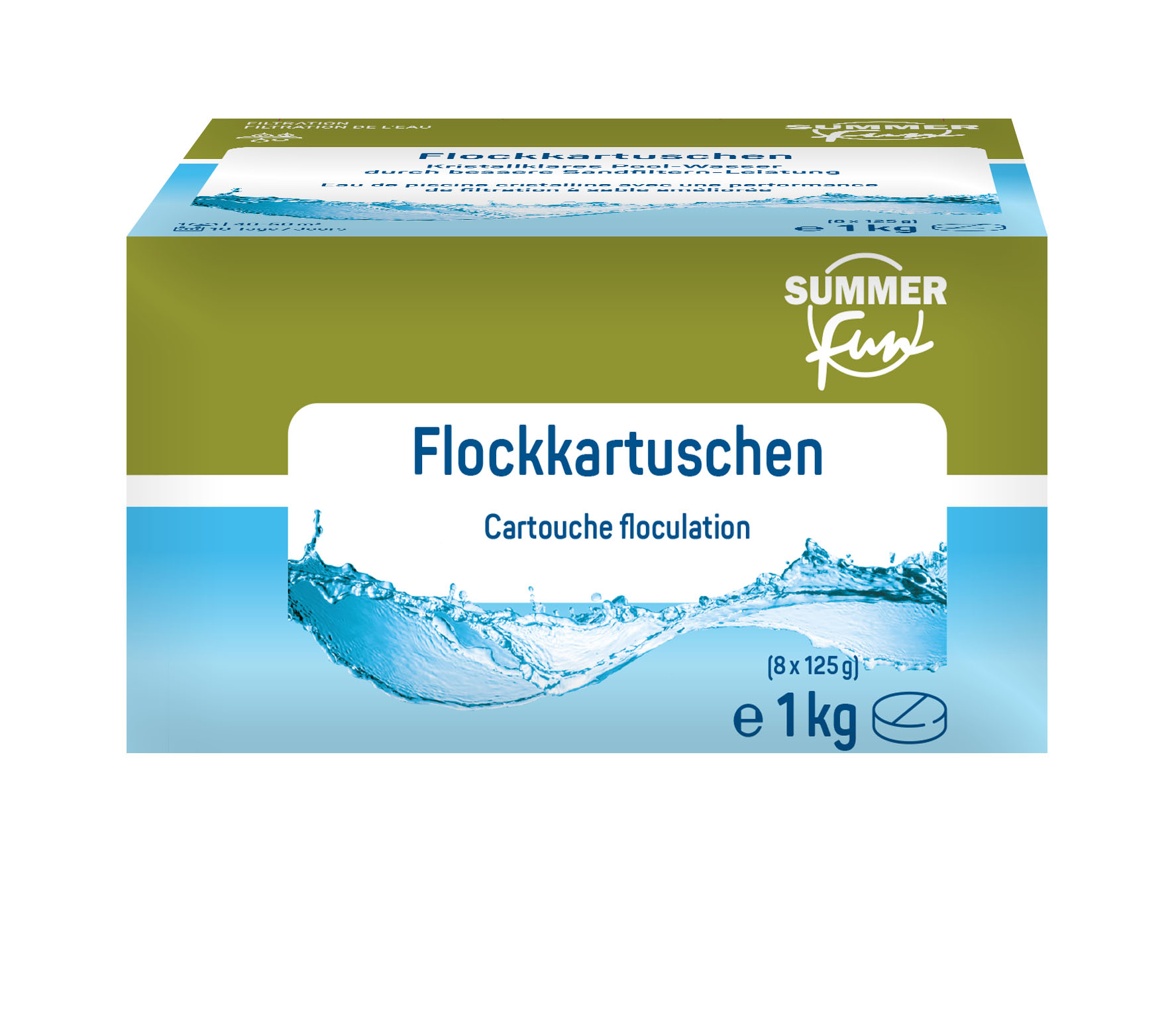 Summer Fun Flockkartuschen, 8er Pack, 1 kg Summer Fun Flockkartuschen, 8er Pack, 1 kg