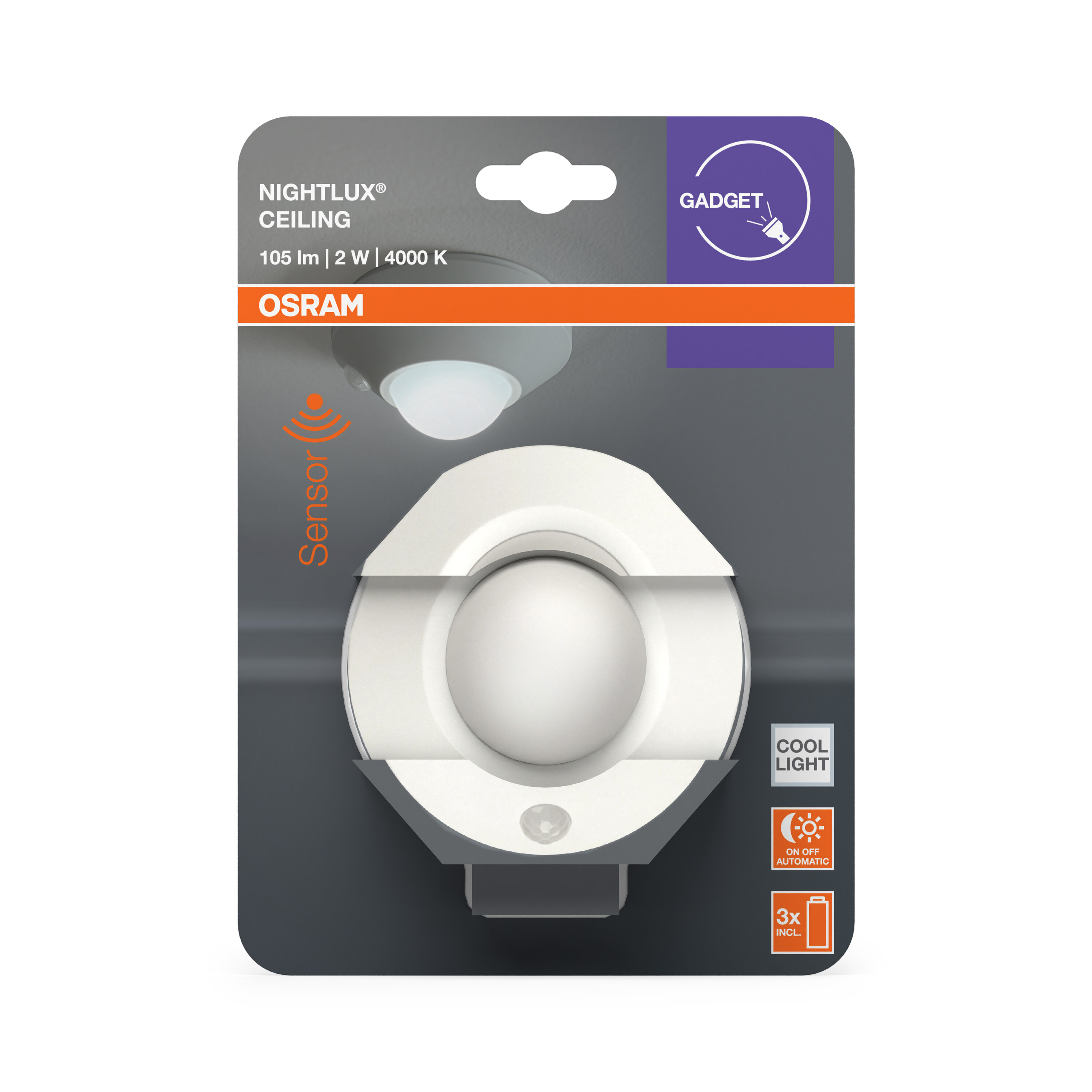 Osram Deckenleuchte "Nightlux Ceiling", weiß