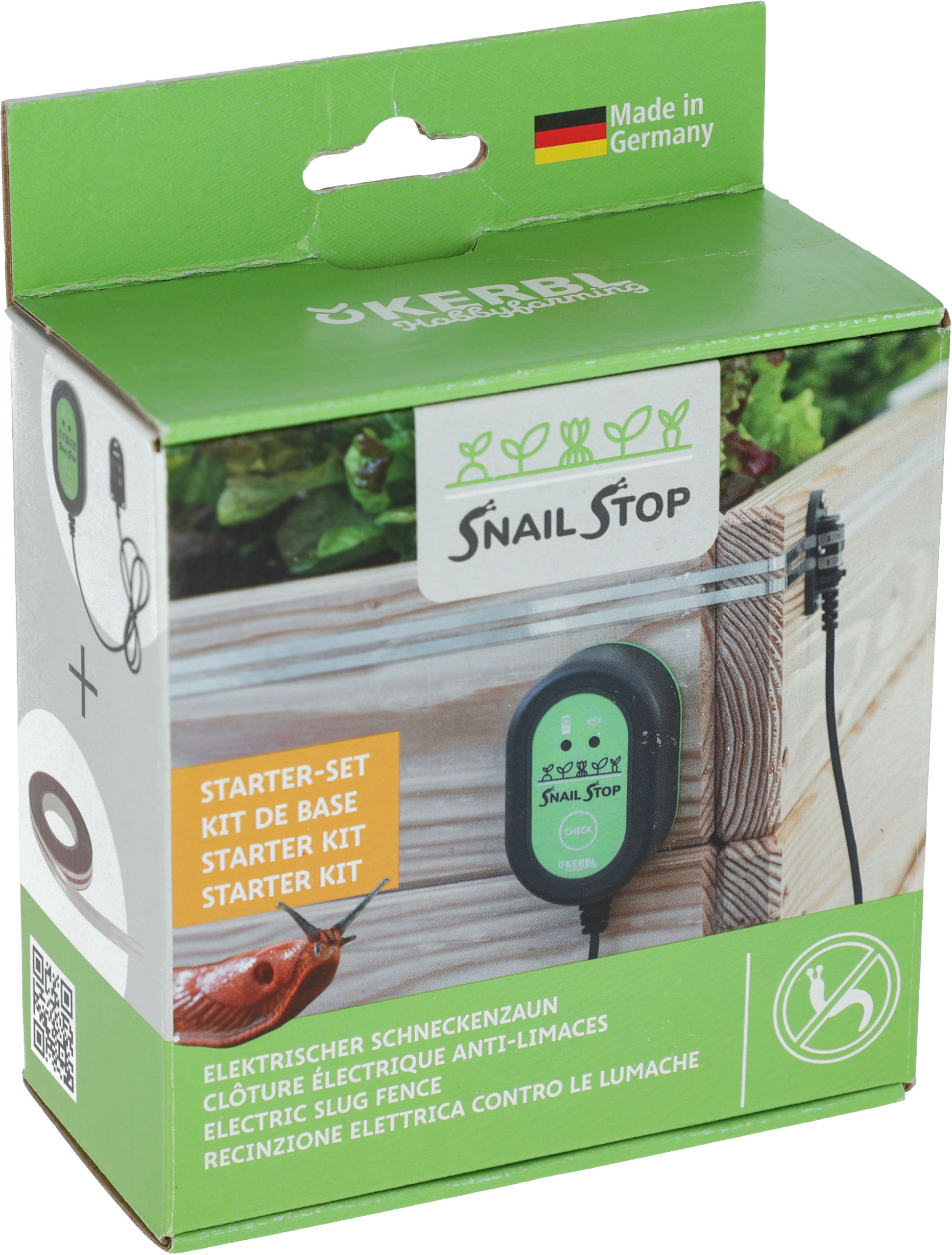 Kerbl SnailStop Starter-Set, Elektrischer Schneckenzaun