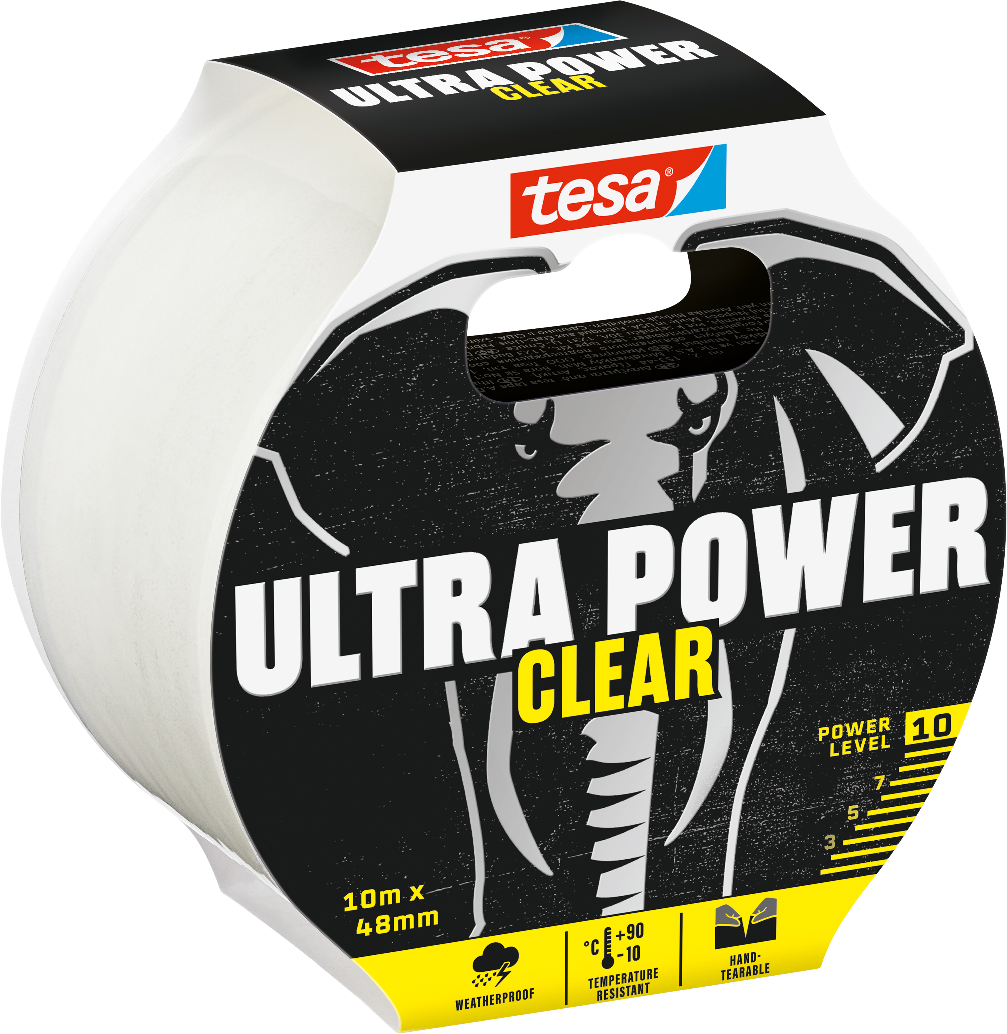 tesa Ultra Power Clear, 10 m x 48 mm tesa Ultra Power Clear, 10 m x 48 mm