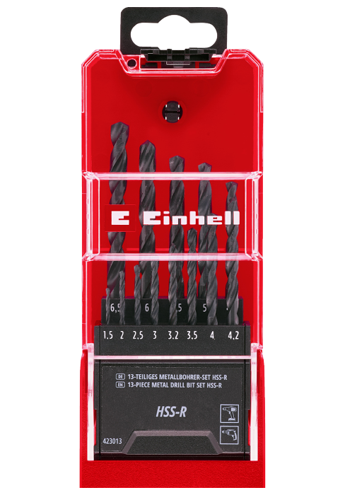 Einhell HSS-R Metallbohrer-Kassette, schwarz brüniert, Ø 1,5-6,5 mm Einhell HSS-R Metallbohrer-Kassette, schwarz brüniert, Ø 1,5-6,5 mm