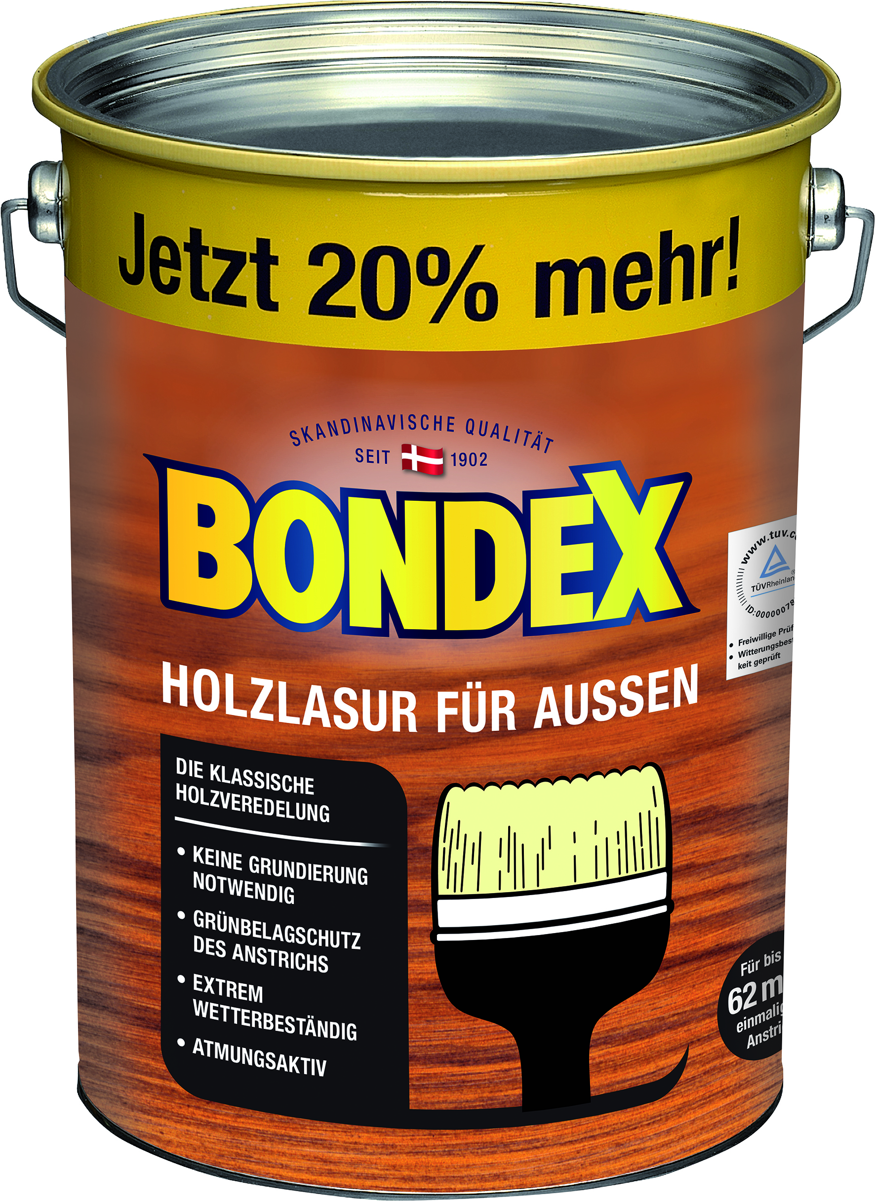 Bondex Holzlasur für Außen Eiche hell, 4,8L