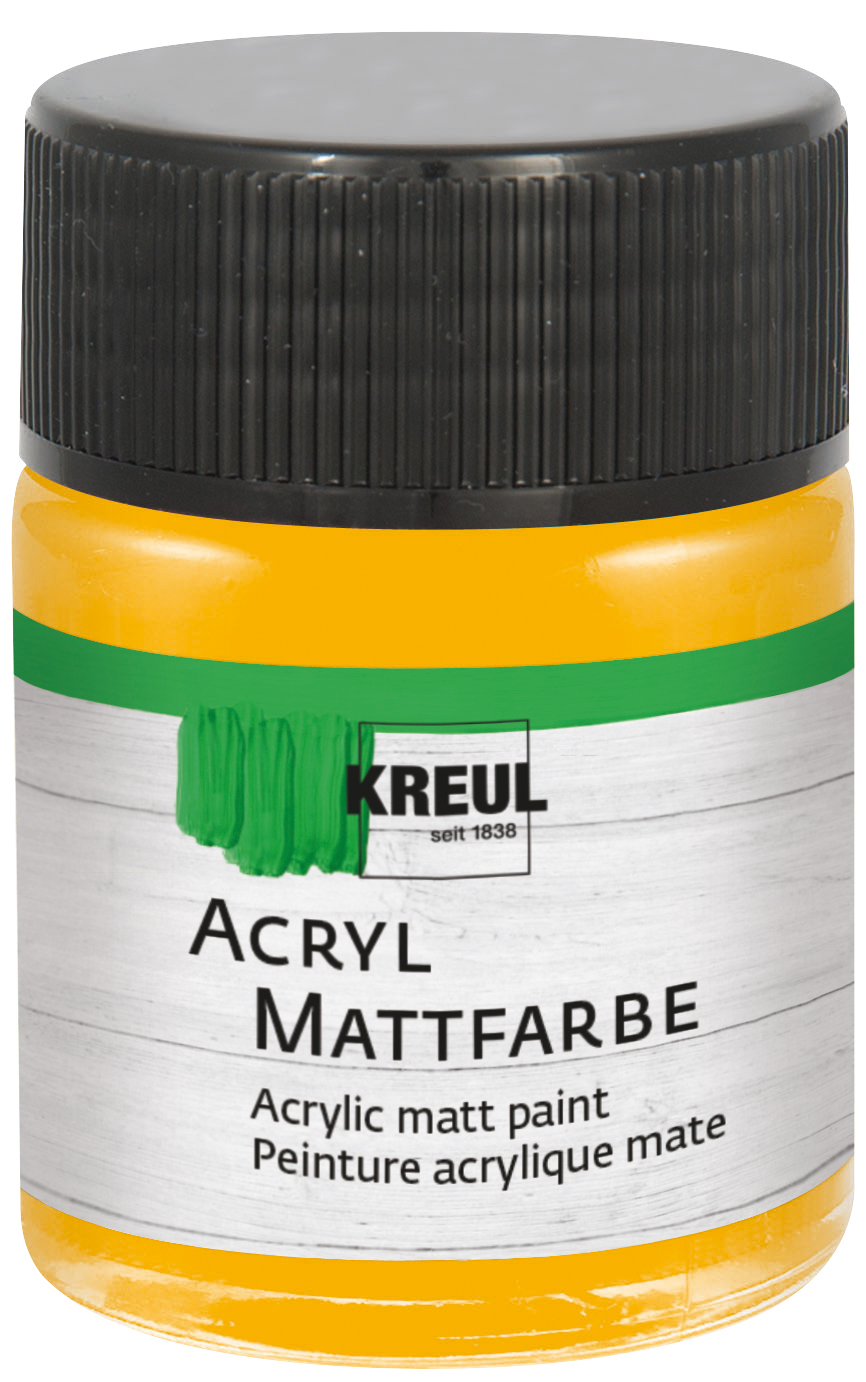 75521_KREUL_AcrylMattfarbe_Goldgelb_50ml_RGB Mattfarbe