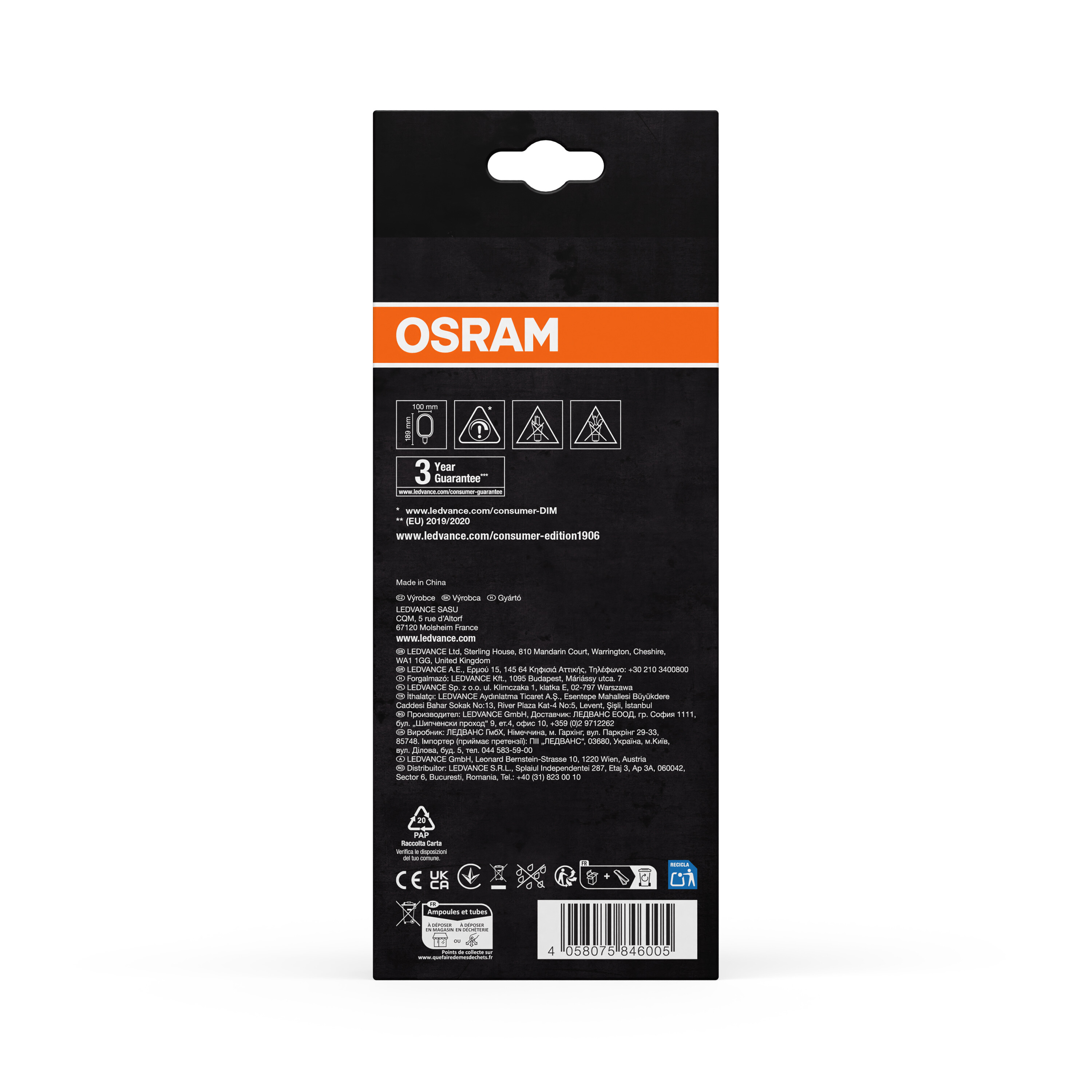 Osram Vintage 1906 LED Lampe O-Form, warmweiß