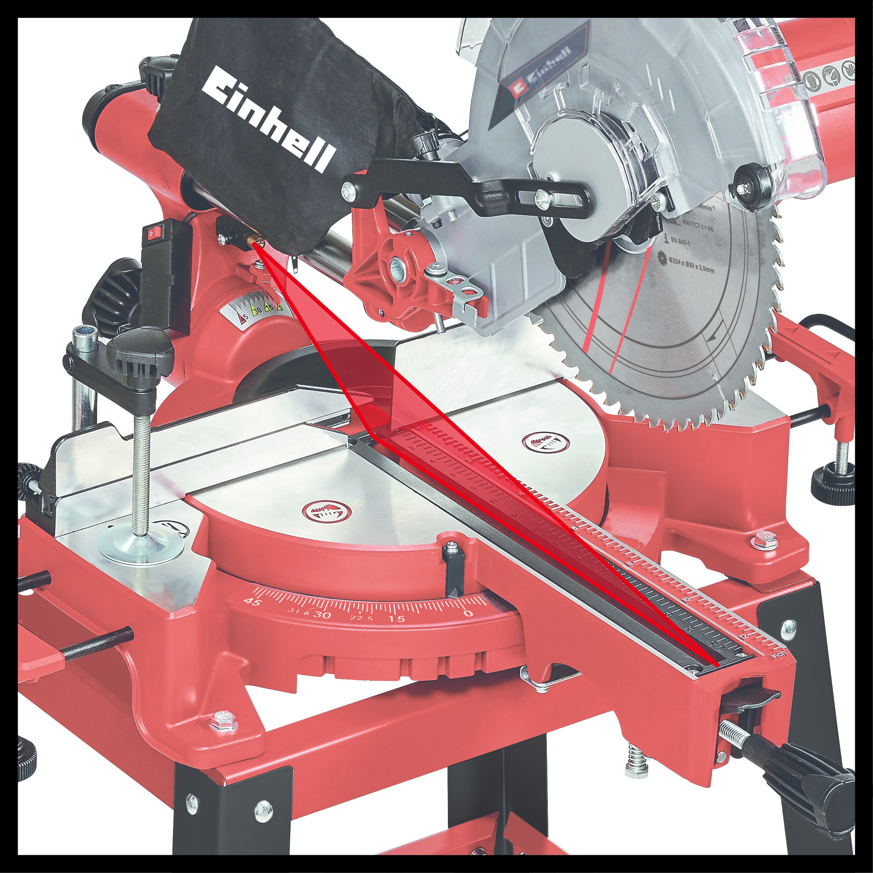 Einhell TC-SM 2531/2 U Zug-Kapp-Gehrungssäge Einhell TC-SM 2531/2 U Zug-Kapp-Gehrungssäge