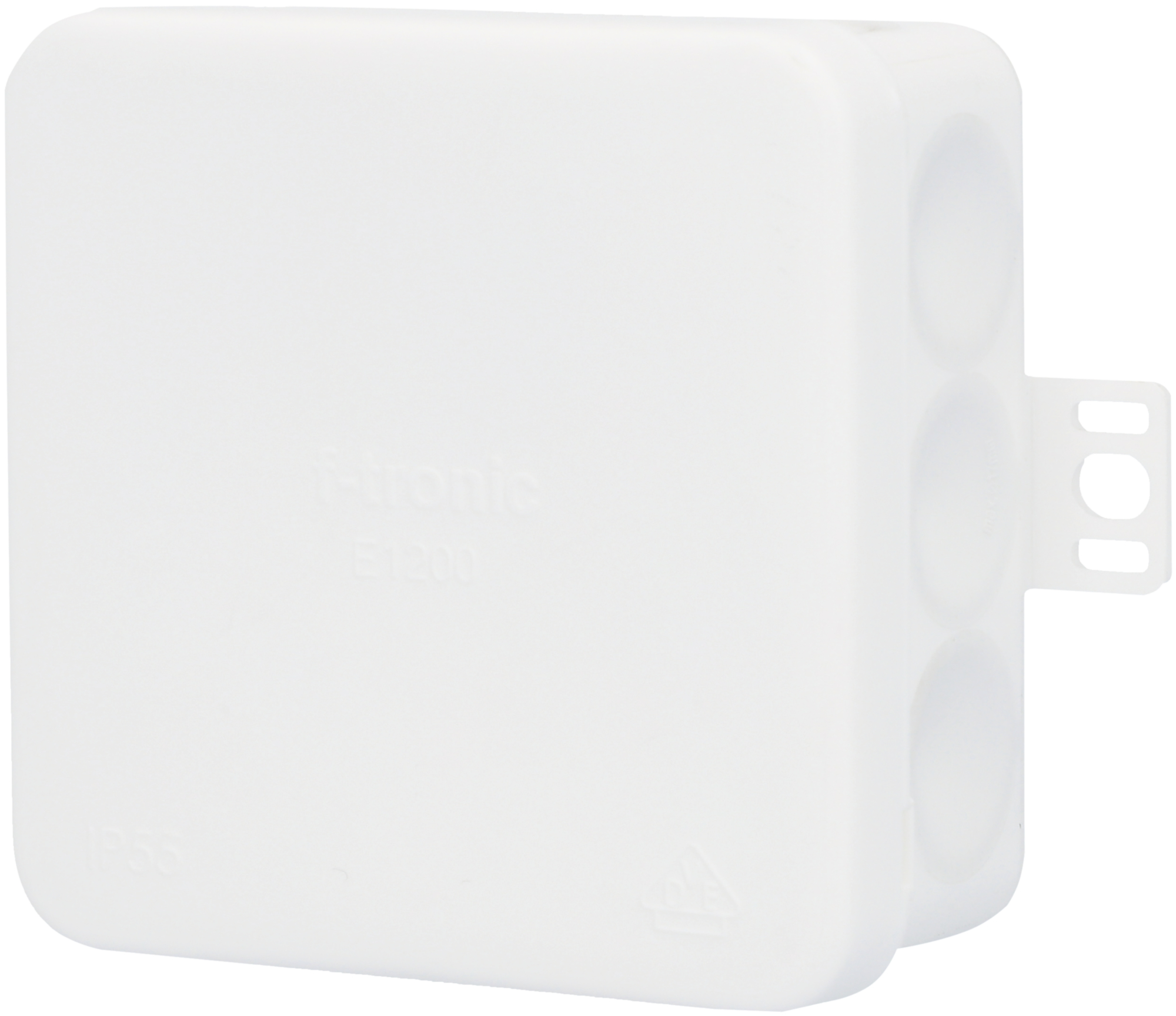 F-Tronic Aufputz-Abzweigkasten IP55 Membran 80x80x37 mm, weiß F-Tronic Aufputz-Abzweigkasten IP55 Membran 80x80x37 mm, weiß