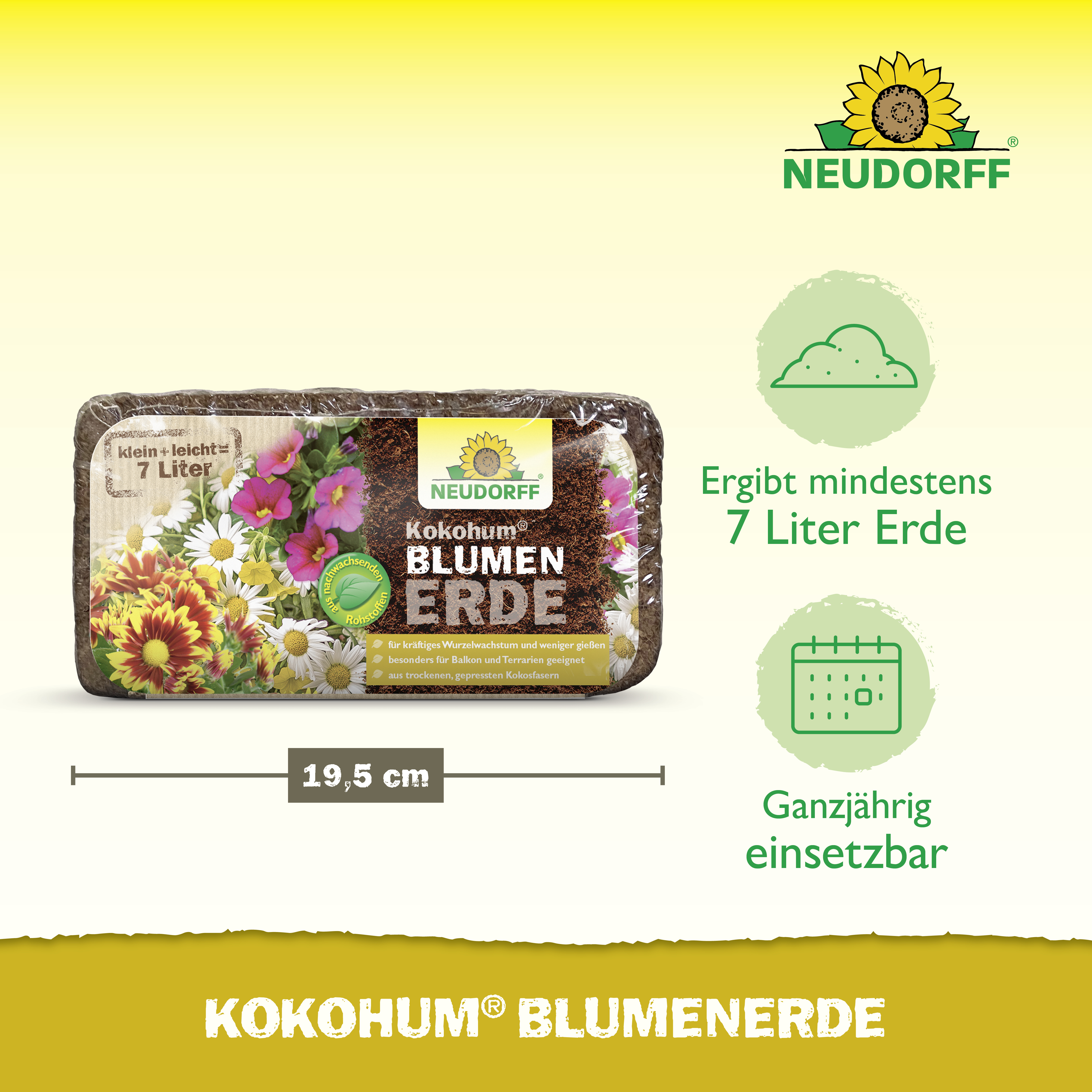 Neudorff Kokohum BlumenErde, 7 l